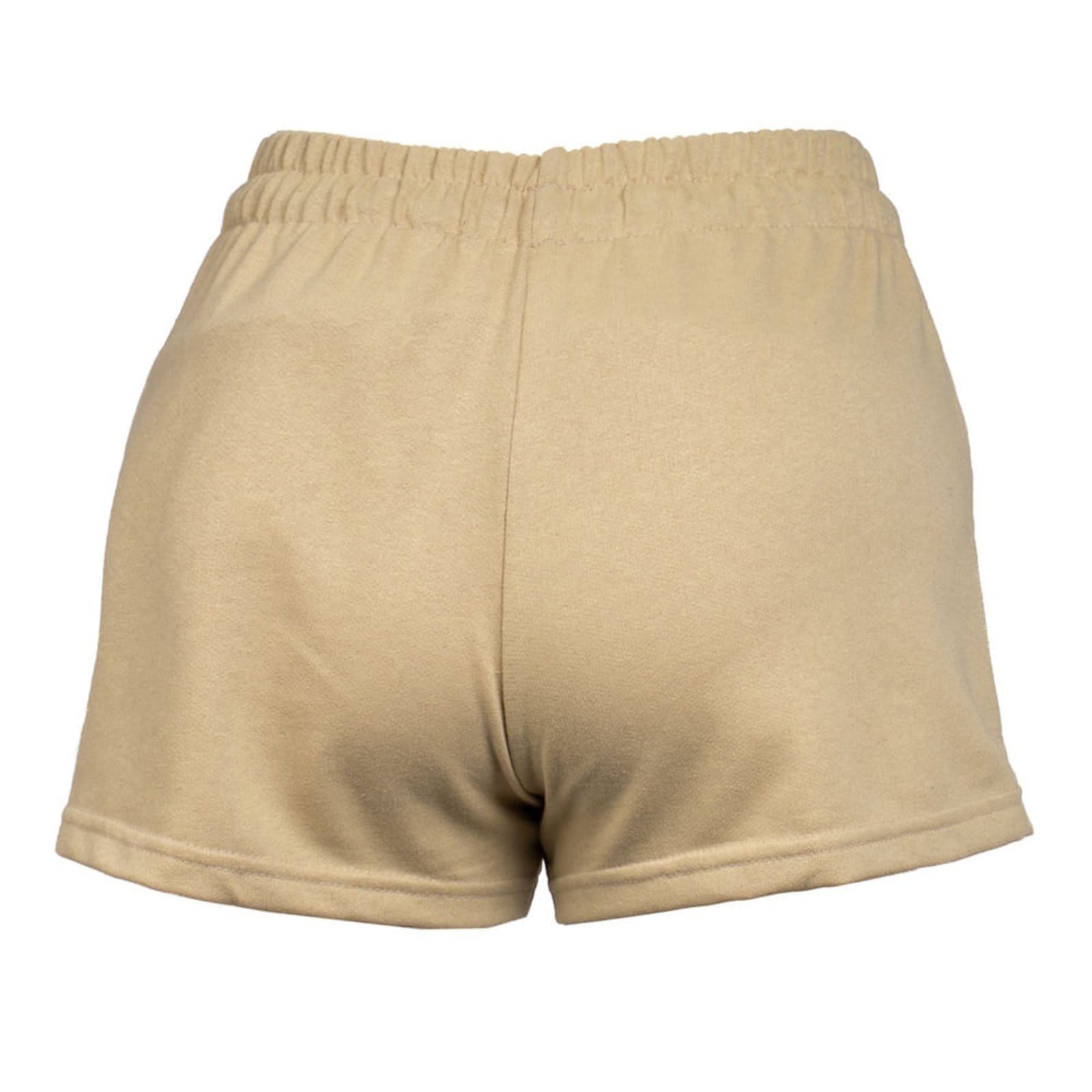 Vista 2 Short Feminino Desayner Bolsos Frontais Desayner bege