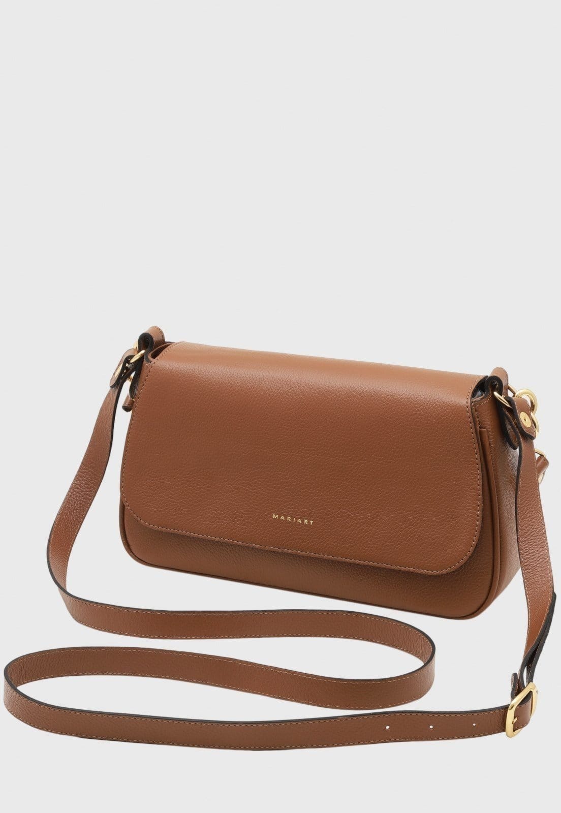 Bolsa Transversal Couro Mariart Mucuripe Camel