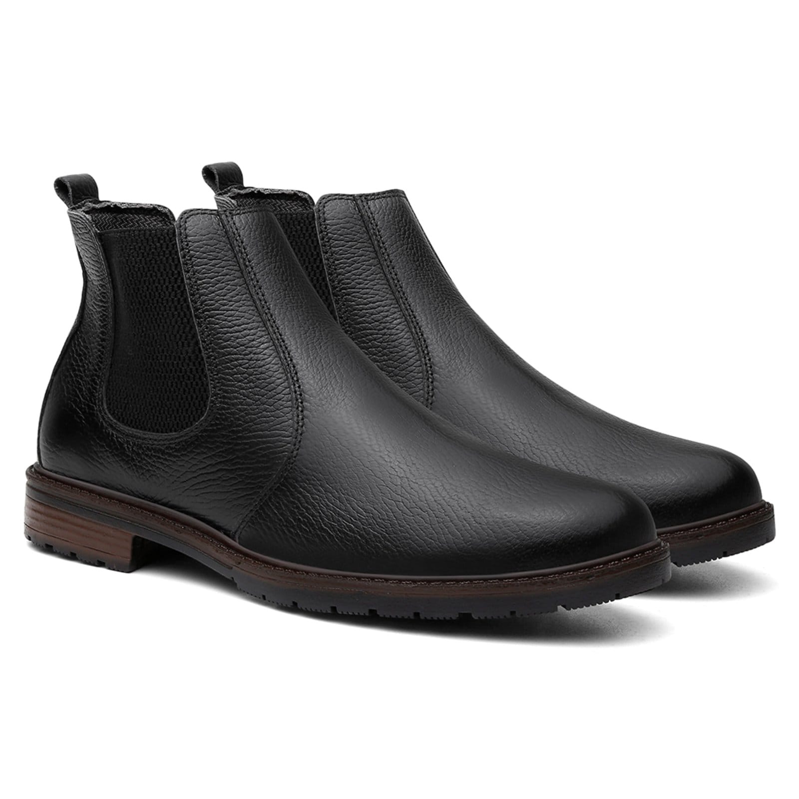 Vista 2 Bota Chelsea Masculina Vittal Botina em Couro USE VITTAL preto