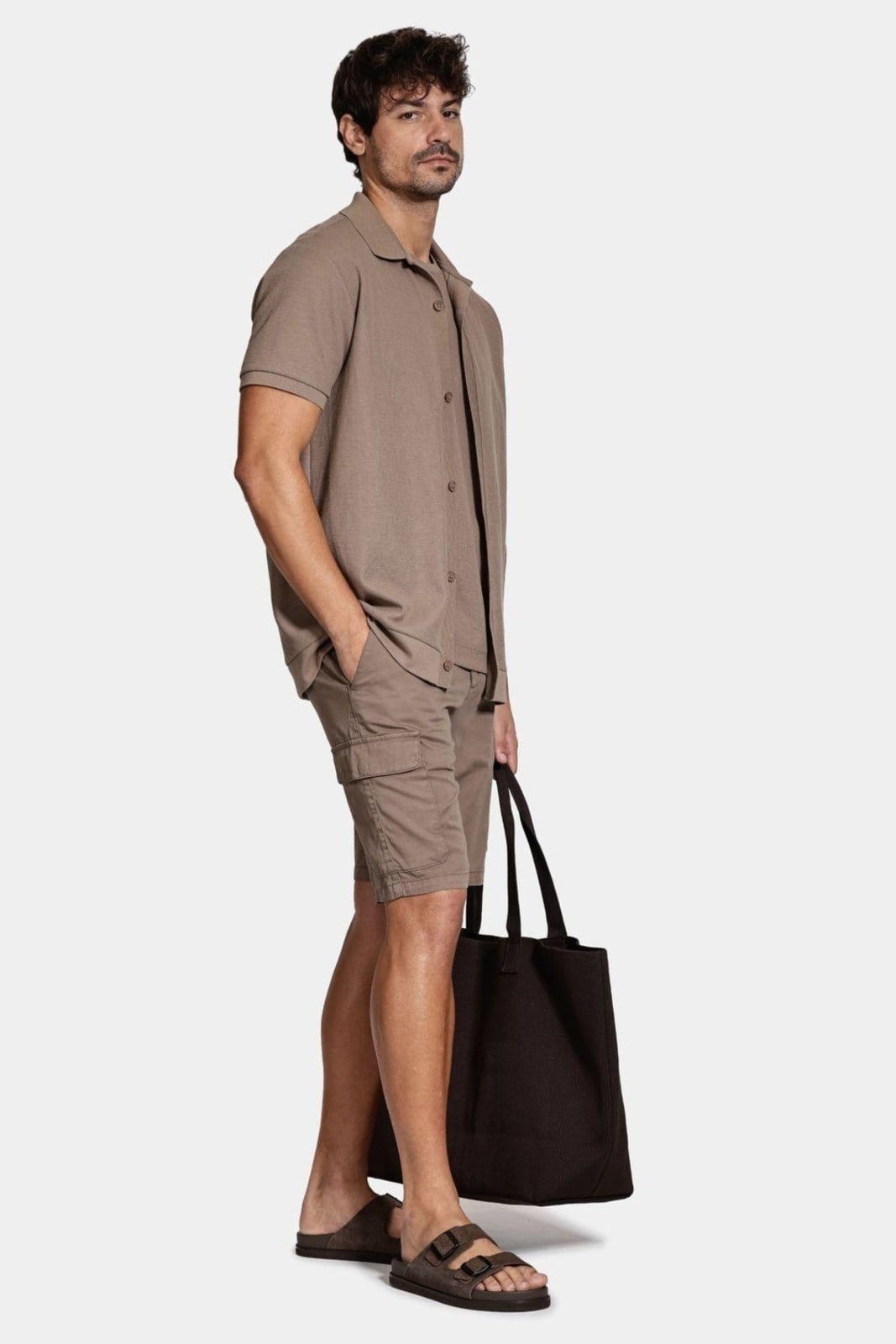 Vista 2 Camisa Aramis Manga Curta Interlock Charuto Aramis marrom