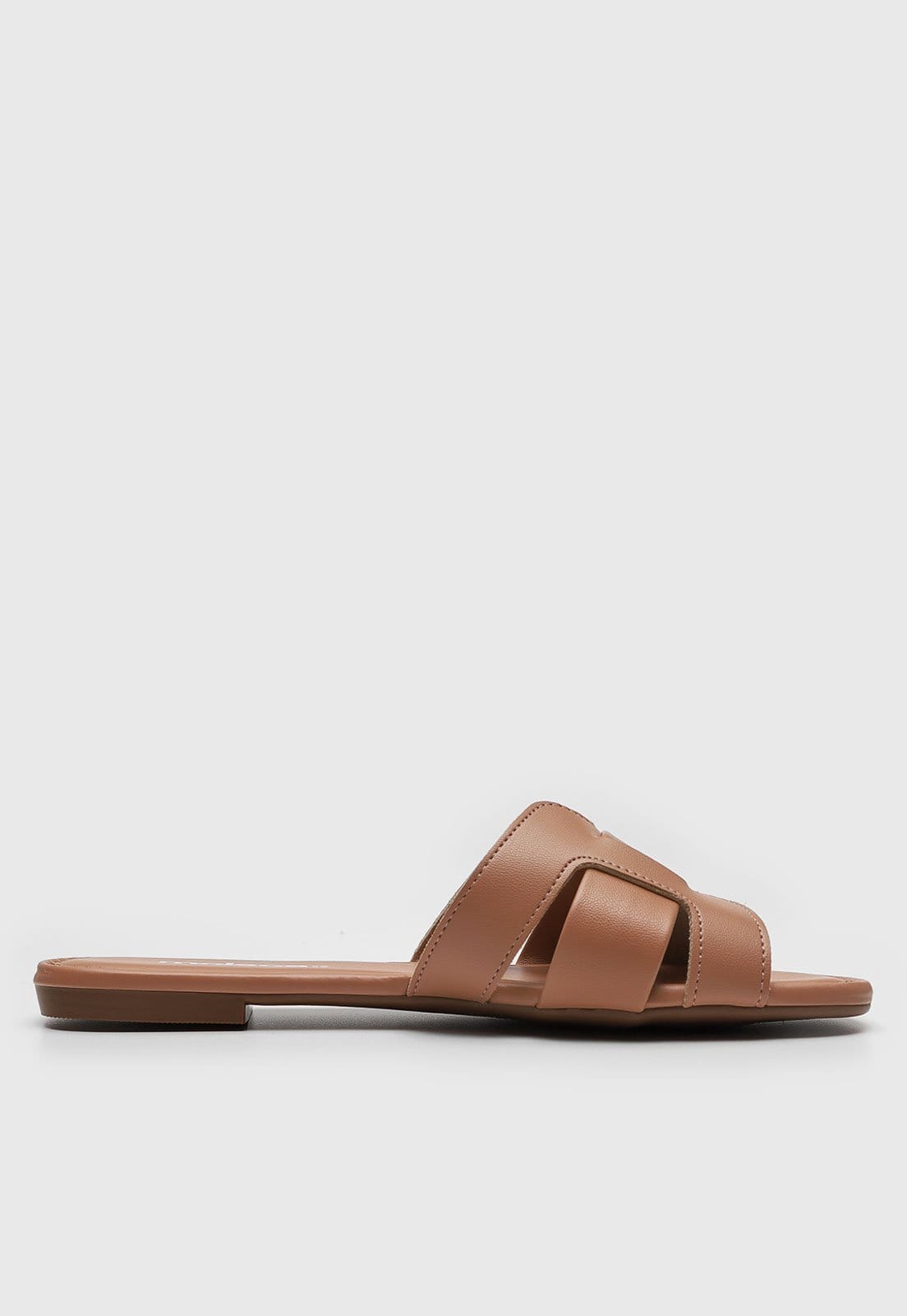 Vista 2 Rasteira Feminina Moleca Tiras Entrelaçadas MOLECA nude