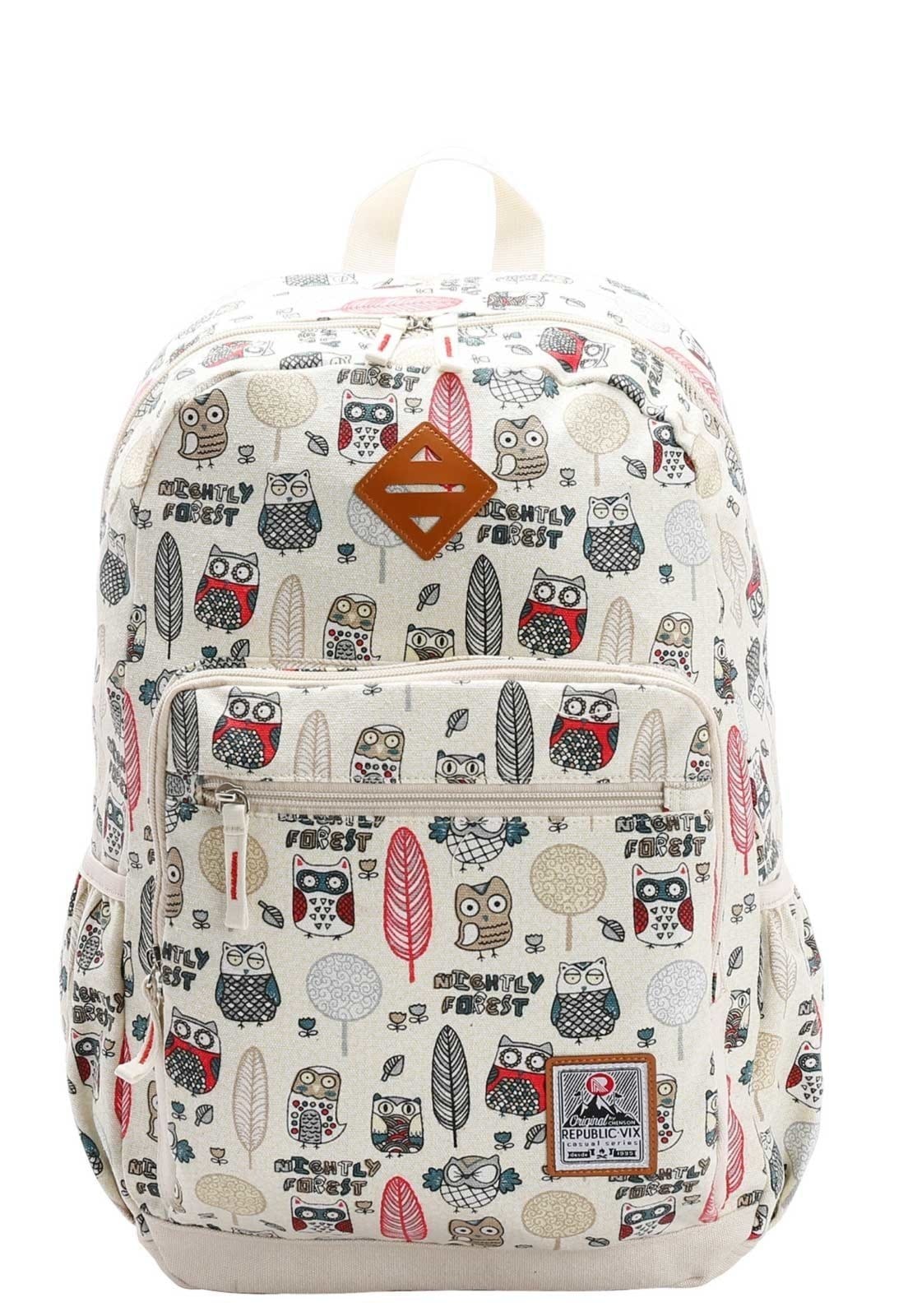 Vista 2 Mochila de canvas 8331353 Republic Vix bege