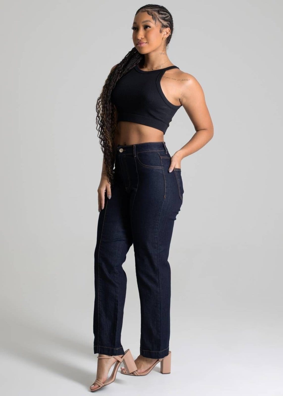 Vista 2 Calça Jeans Sawary Reta - 277472 Sawary azul