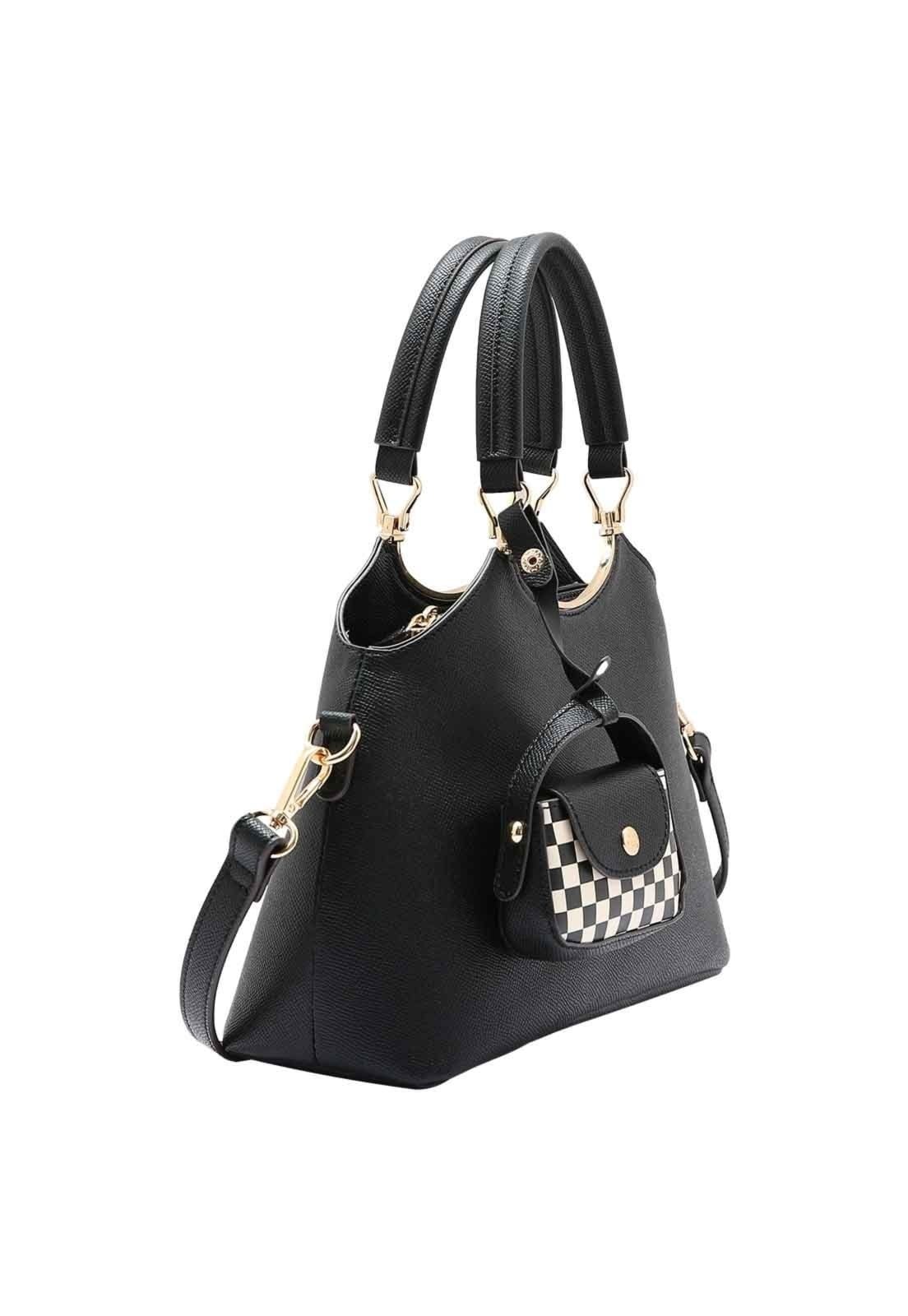 Vista 2 Bolsa Feminina Chenson Original New Clássico Mão 3484998 Chenson preto