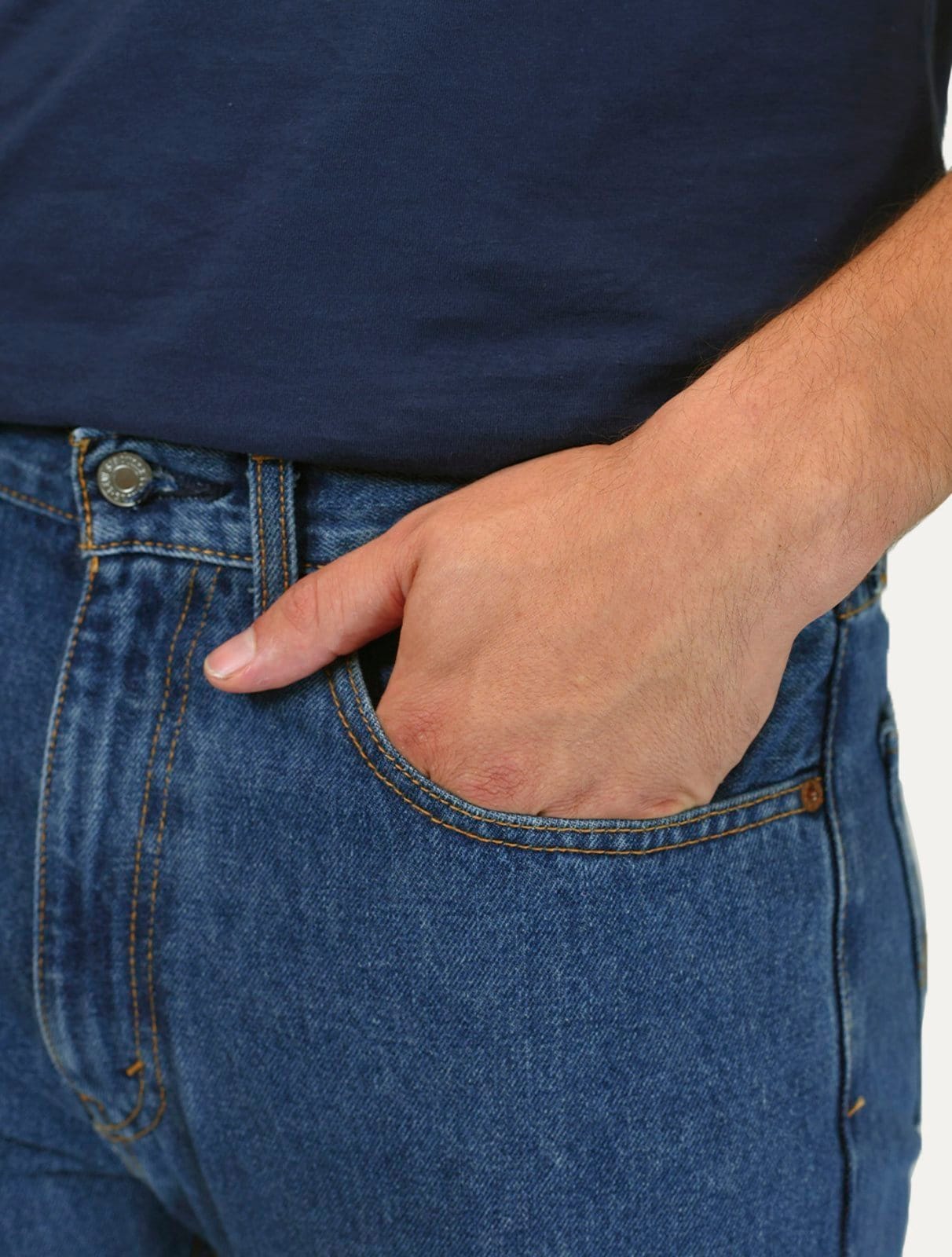 Vista 2 Calça Jeans Levis 505 Regular Levis azul