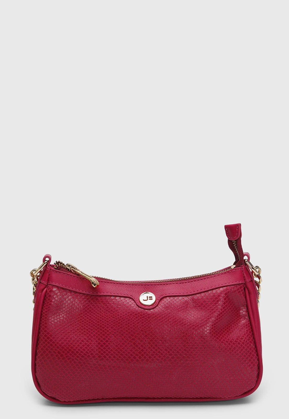 Bolsa Pequena Feminina Jorge Bischoff Texturizada Pink