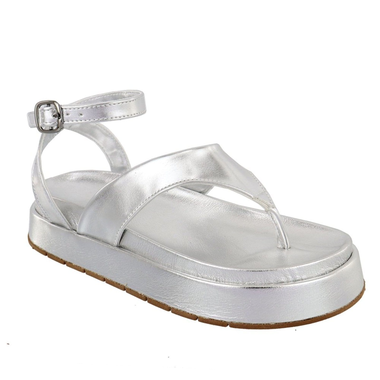 Sandália Papete Plataforma Sola Alta