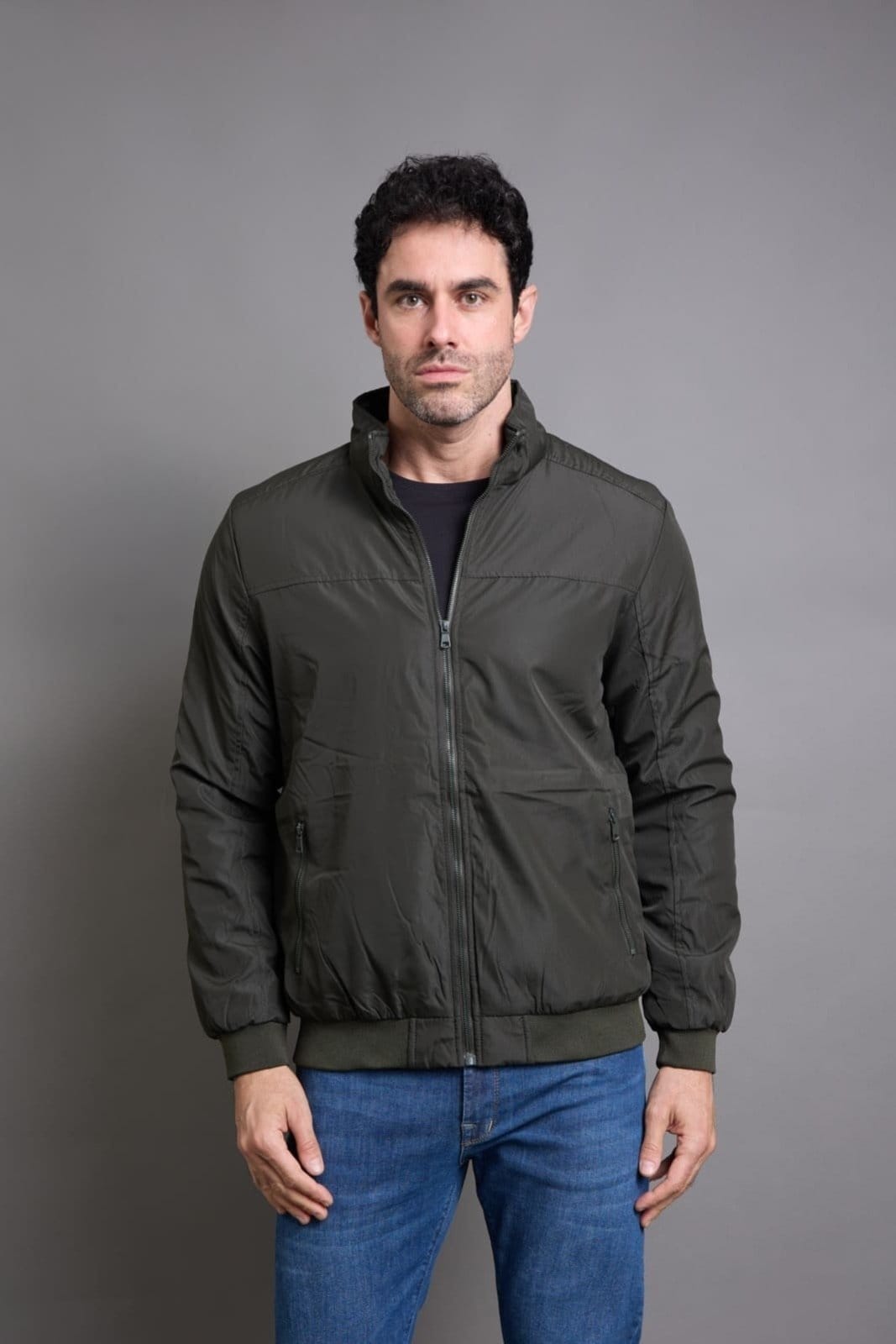 Jaqueta Bomber Masculina Em Poliéster Com Recortes Dialogo