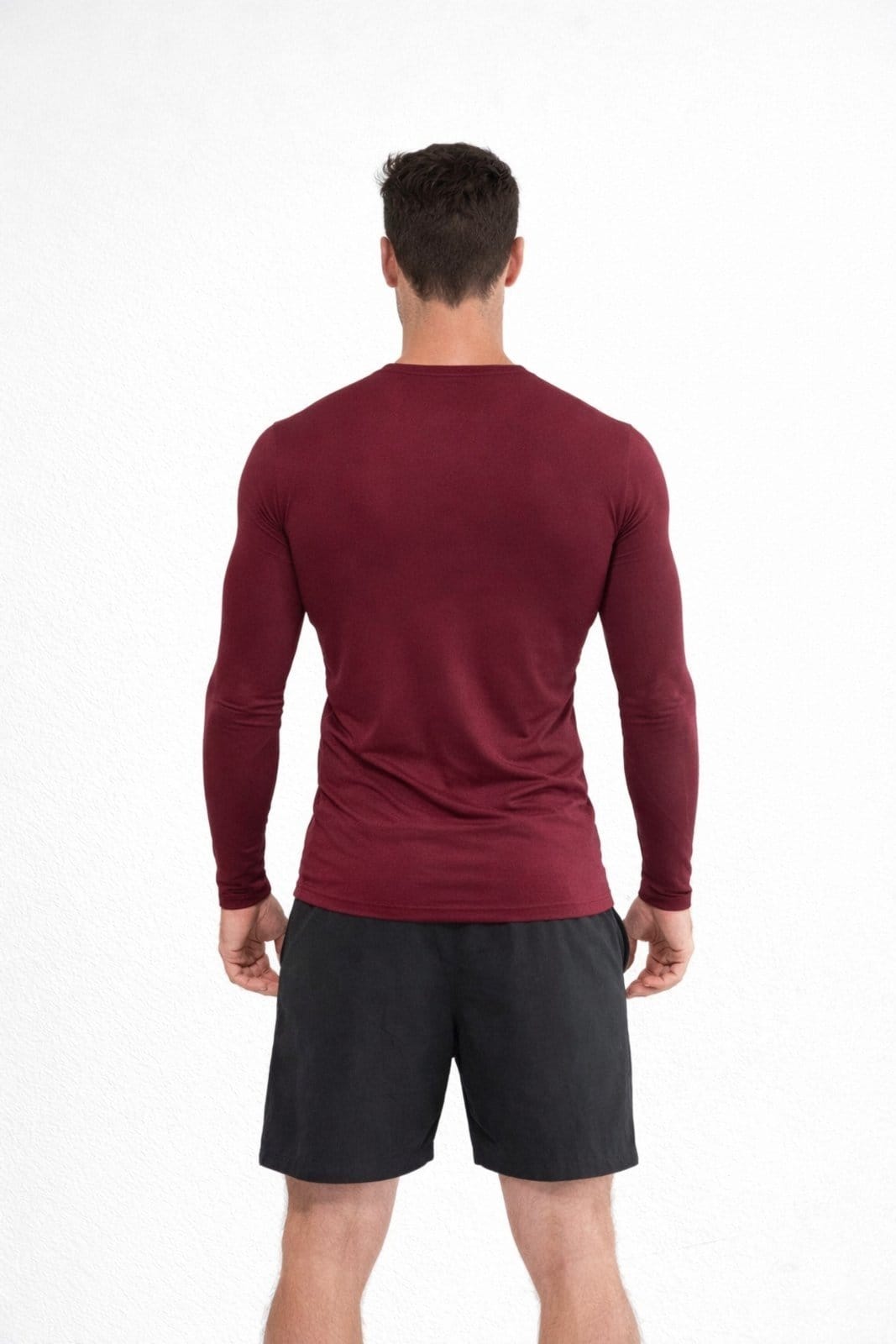 Vista 2 Blusa Manga Longa D Bell Outlet Fashion Proteção UV Bordô D BELL OUTLET FASHION vermelho