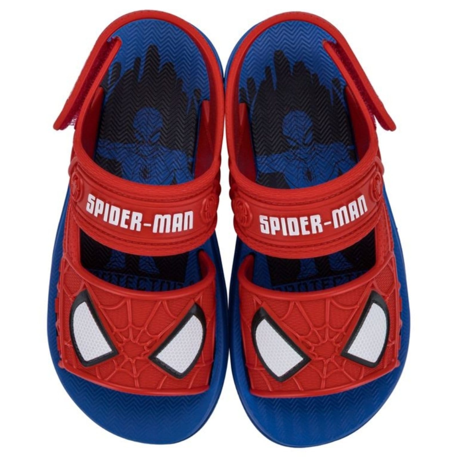 Vista 2 Sandalia Grendene Homem Aranha Com Furgao Inf 23222 Meninos Grendene vermelho