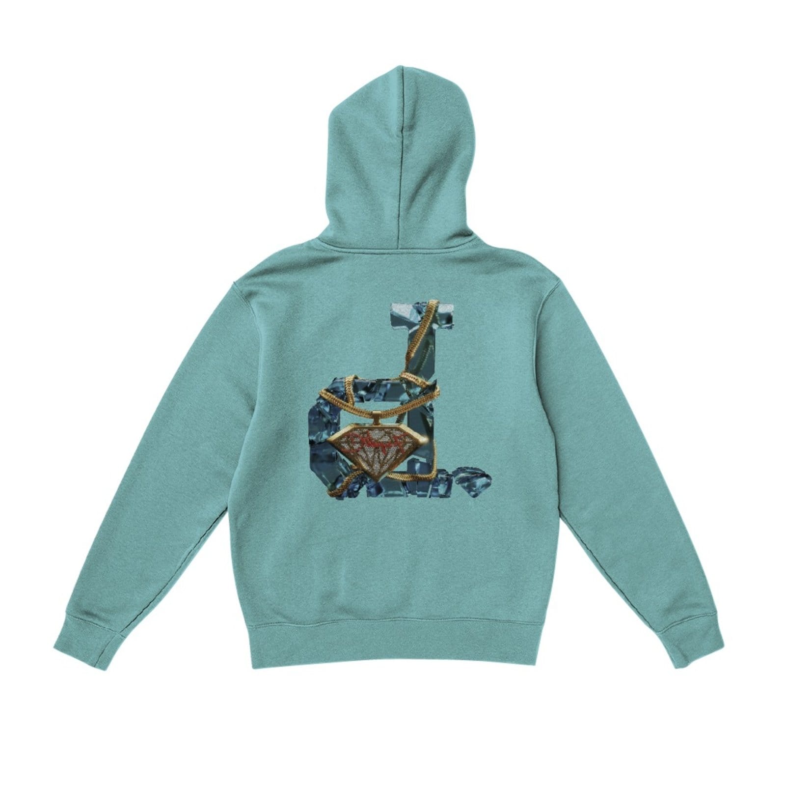 Vista 2 Infantil - Moletom Dmnd x Dwayne Hoodie - DIAMOND BLUE Diamond azul marinho blue