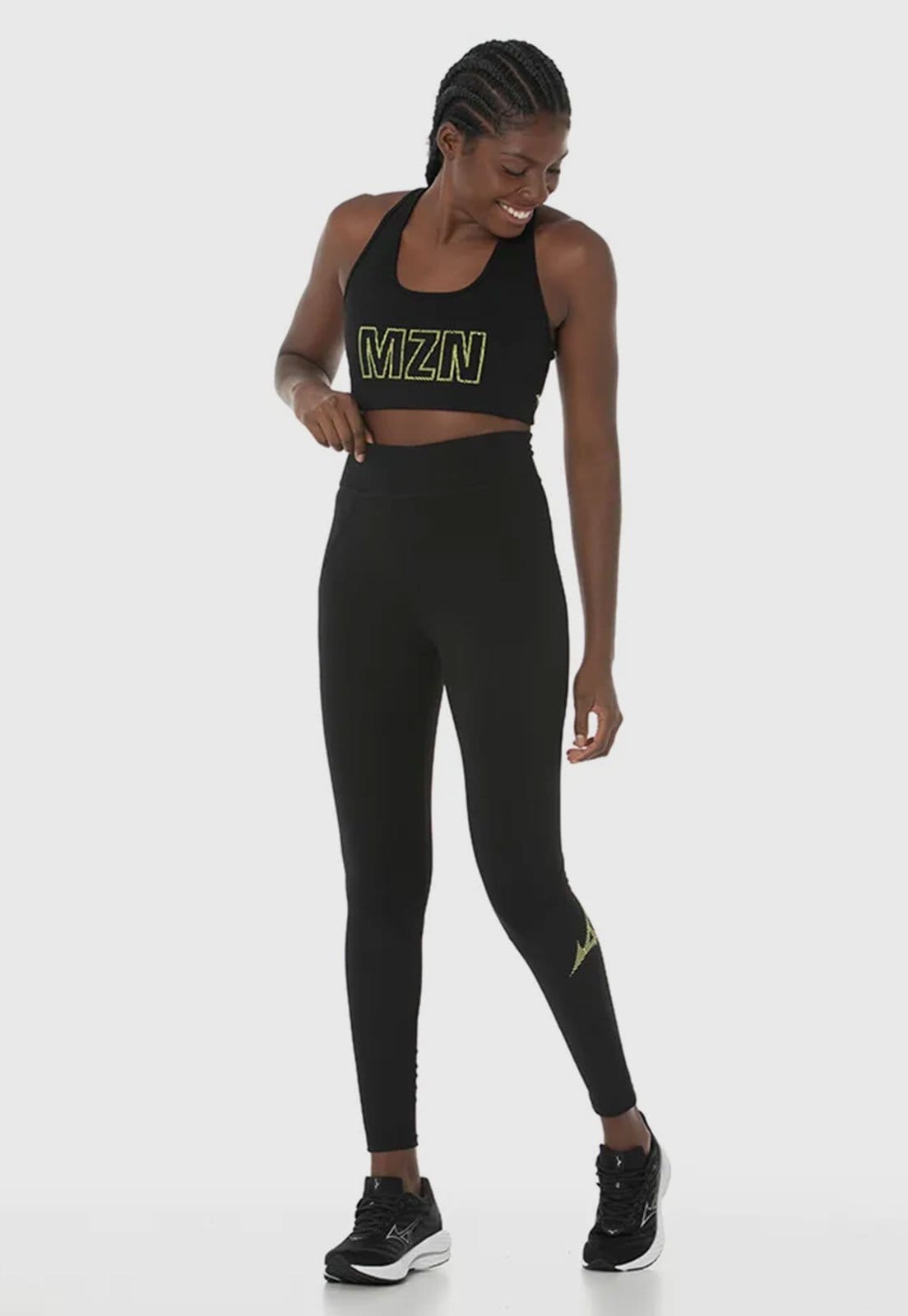 Vista 2 Legging Mizuno Ajustada Run Easy Preta Mizuno preto