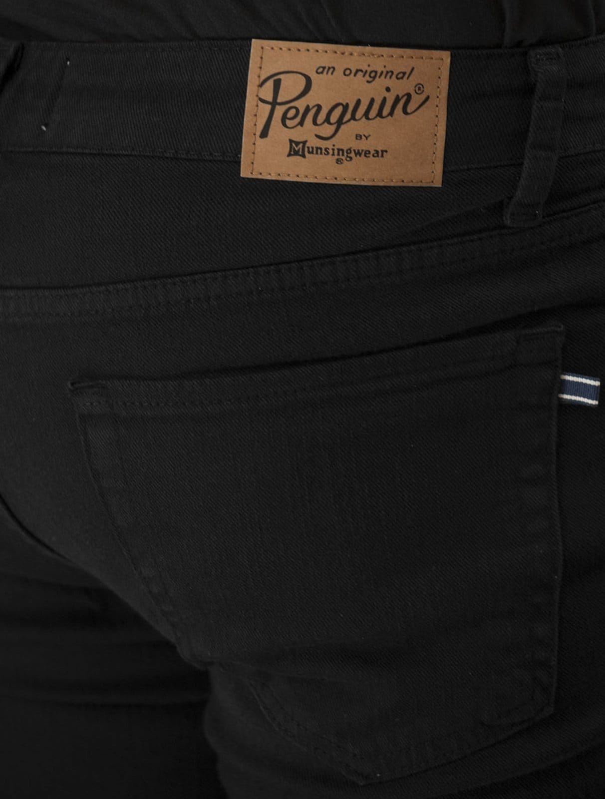 Vista 2 Calça Original Penguin Jeans Masculina Color Five Pockets Preta Original Penguin preto