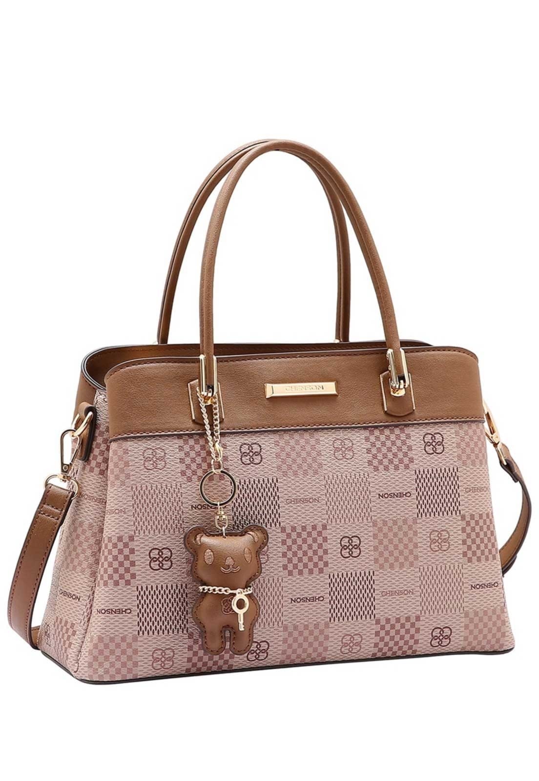 Bolsa Feminina Chenson Original Elemento Gráfico Mão Natural 3485095