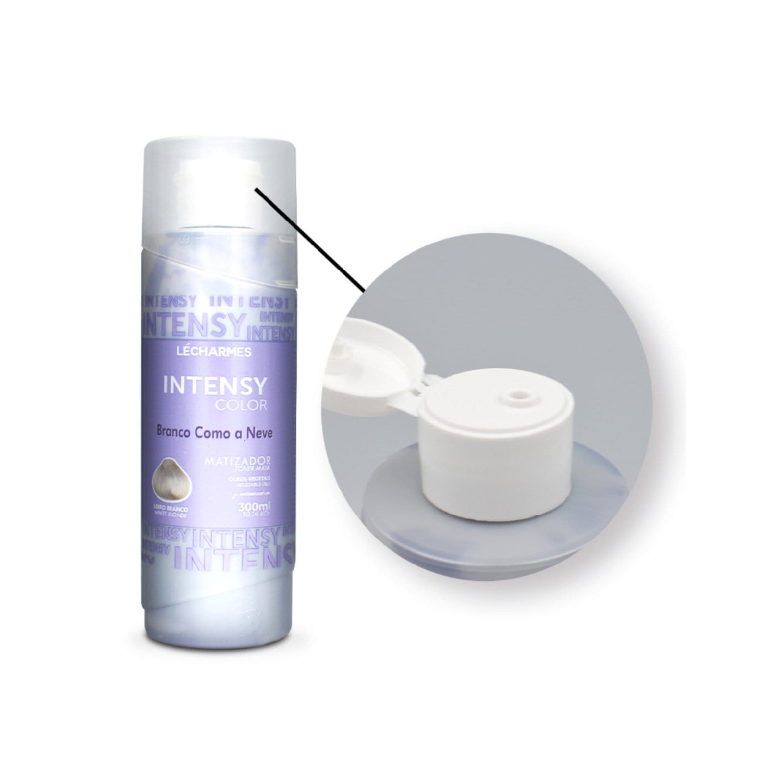 Vista 2 Lé Charme's Cosméticos Intensy Color Branco Como a Neve Matizador 300 ml Le Charme's incolor