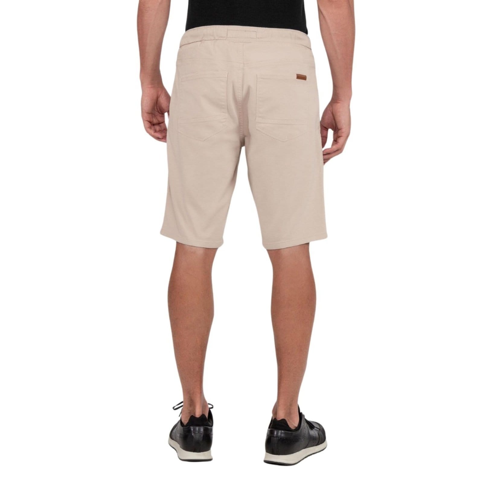 Vista 2 Bermuda Masculina Sarja Com Elastano Hangar 33 bege