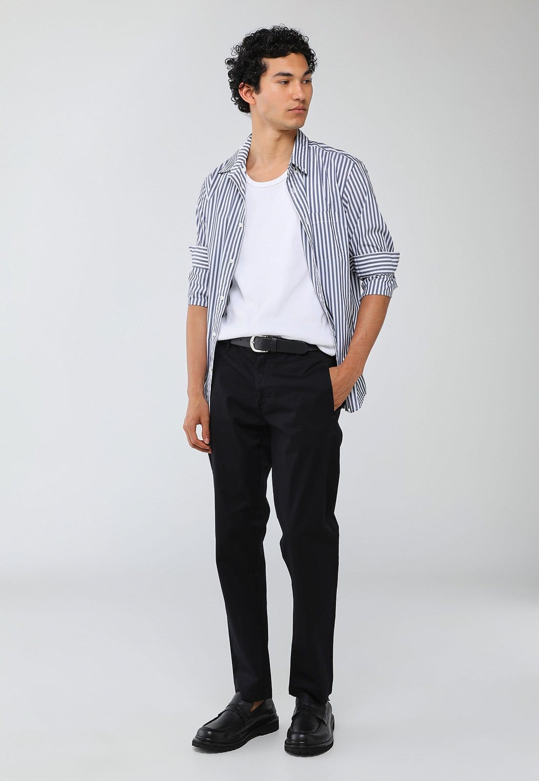 Vista 2 Calça Masculina Hering Slim Preta Hering preto