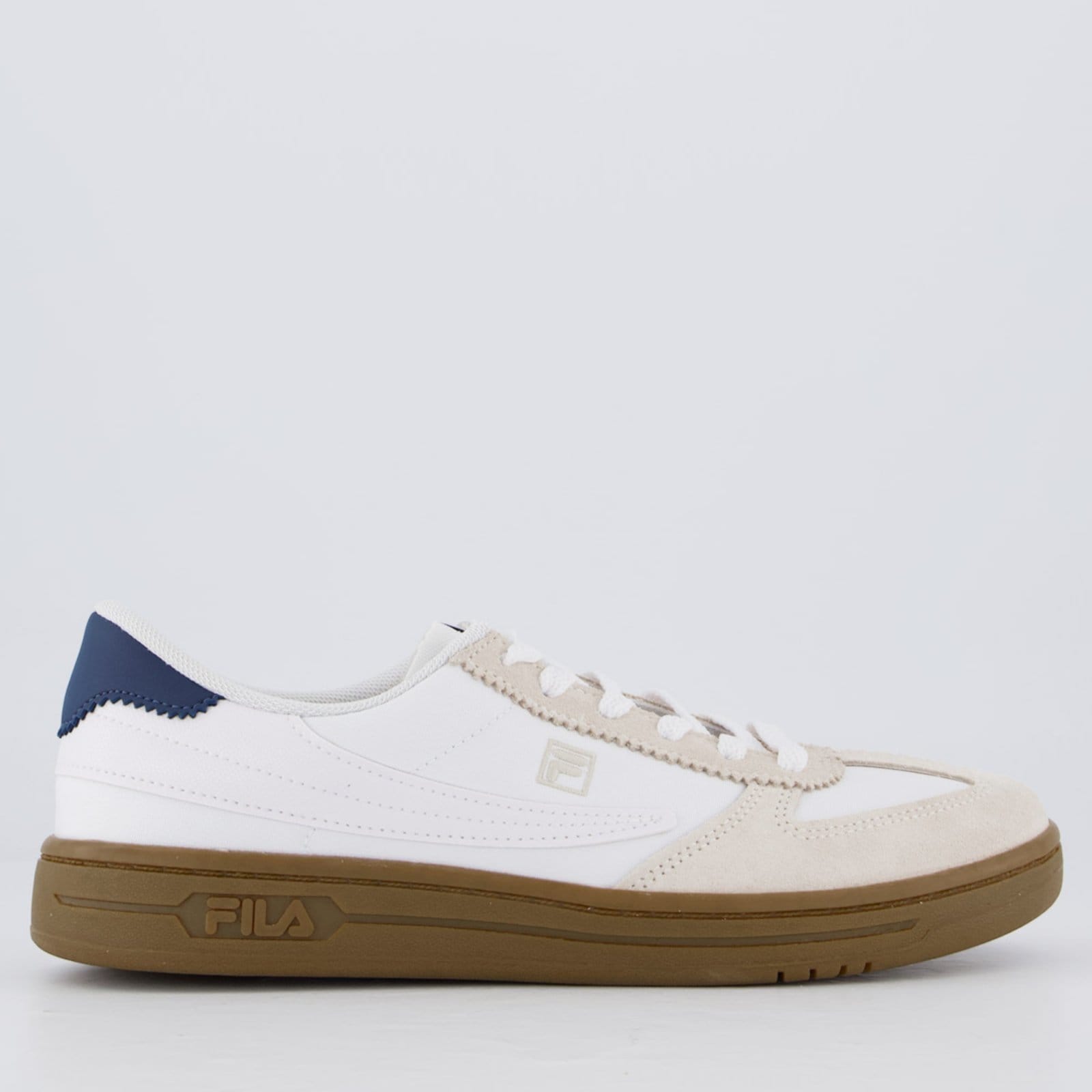 Vista principal Tênis Fila Tennis 88 T-Toe Feminino e Bege Fila branco