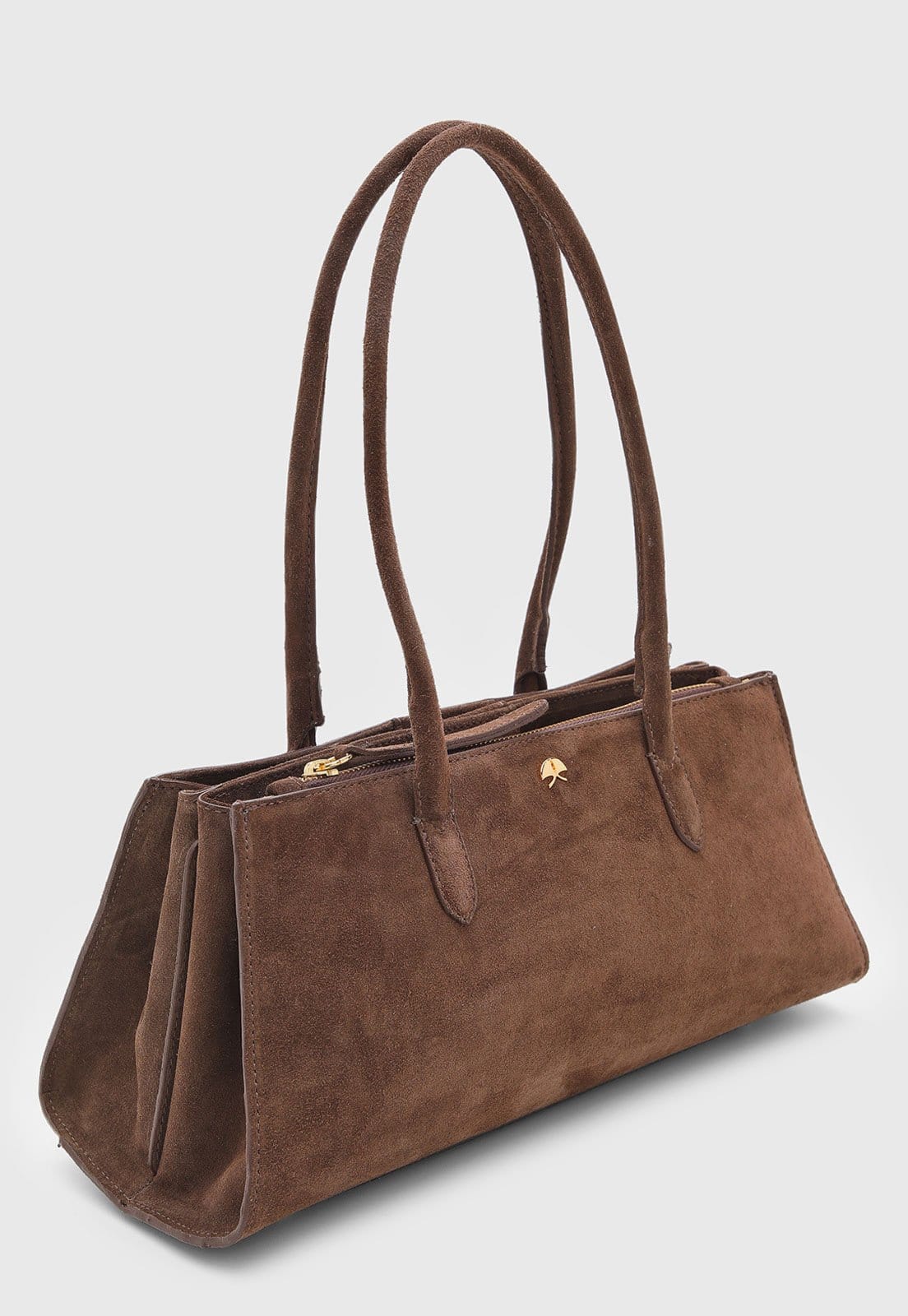 Vista 2 Bolsa Feminina Luiza Barcelos Média Estruturada Luiza Barcelos marrom