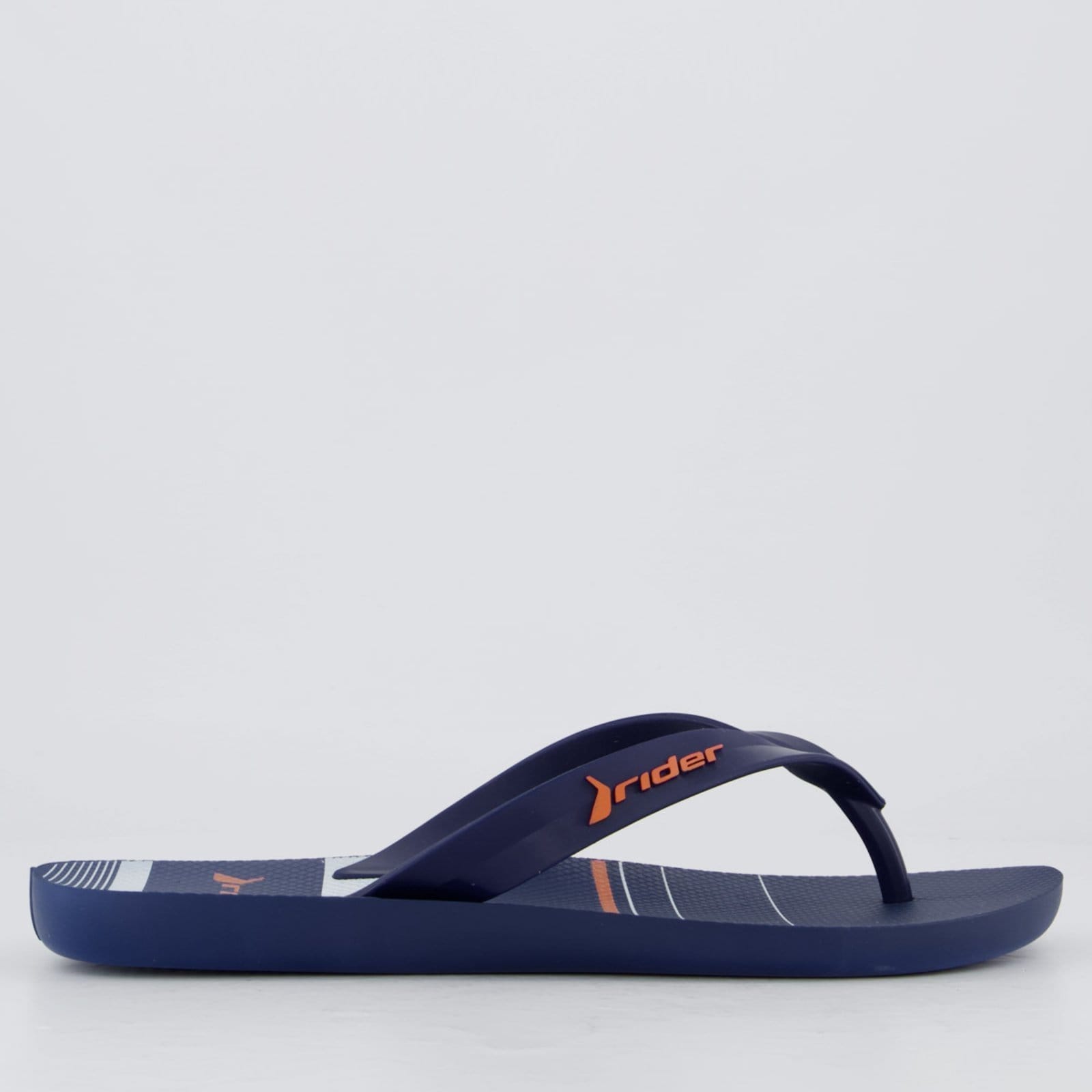 Vista 2 Chinelo Rider Feel Urban e Laranja Rider azul