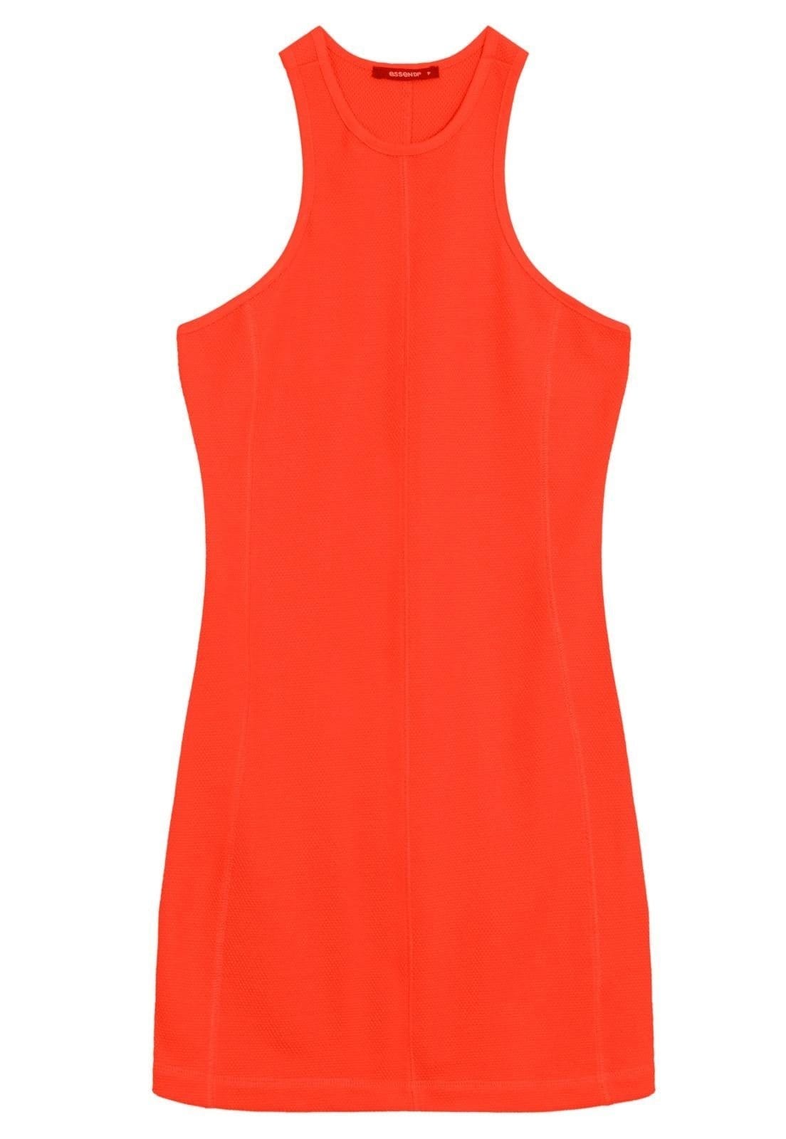 Vista 2 Vestido Feminino Malha Holy Essendi Essendi laranja