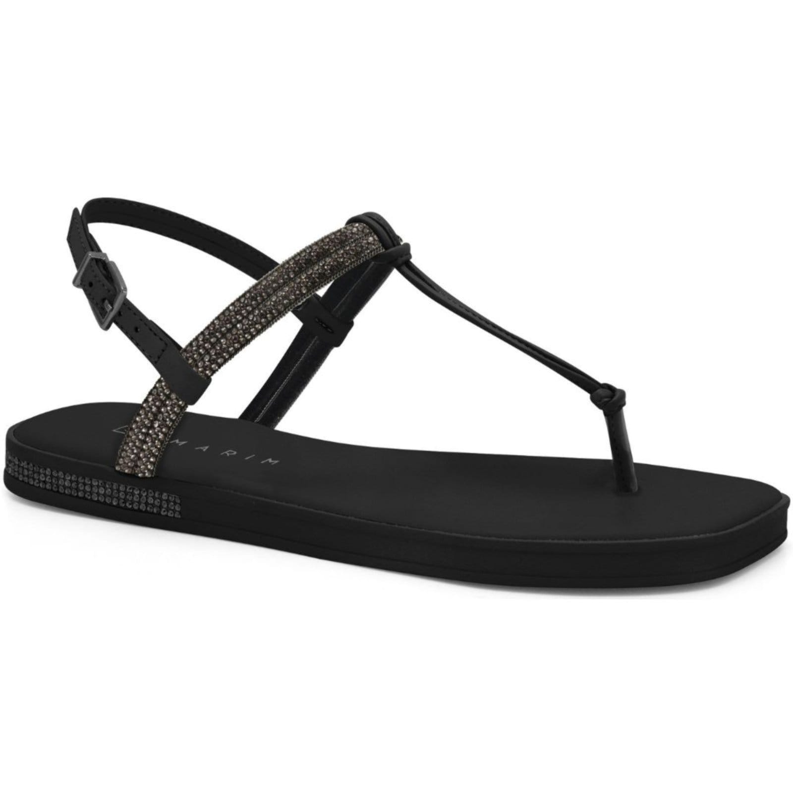 Sandália Rasteira Feminina Preta Ramarim 249103-4