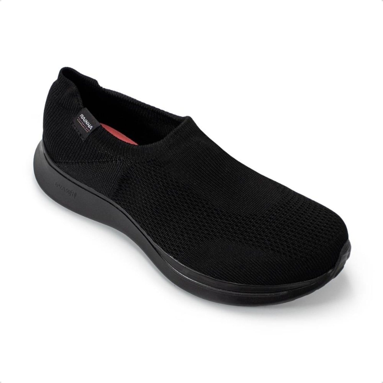 Vista 2 Tênis Rainha Slip On Feminino Charm Rainha preto