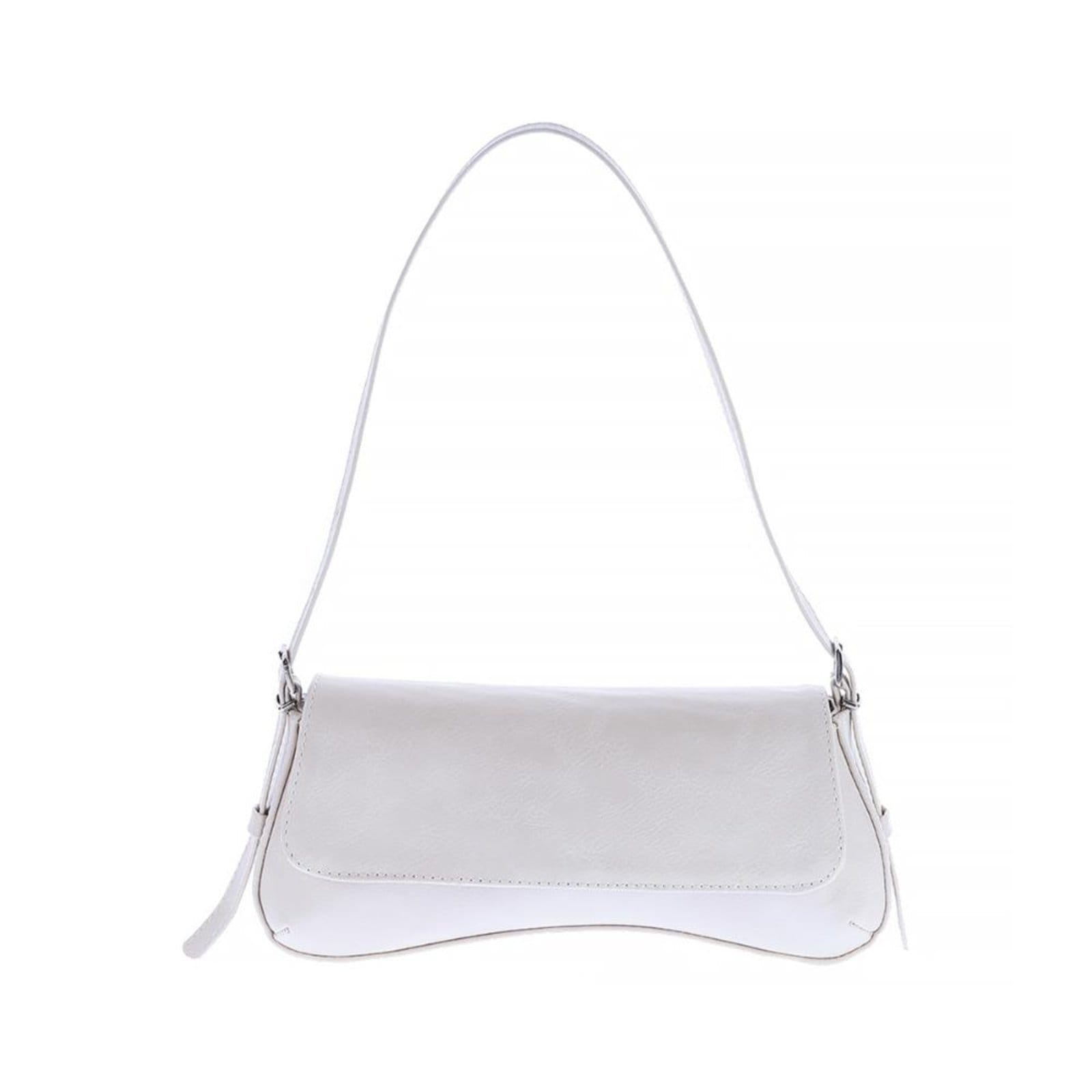 Megan - Bolsa Baguete Minimalista Off White Off-white
