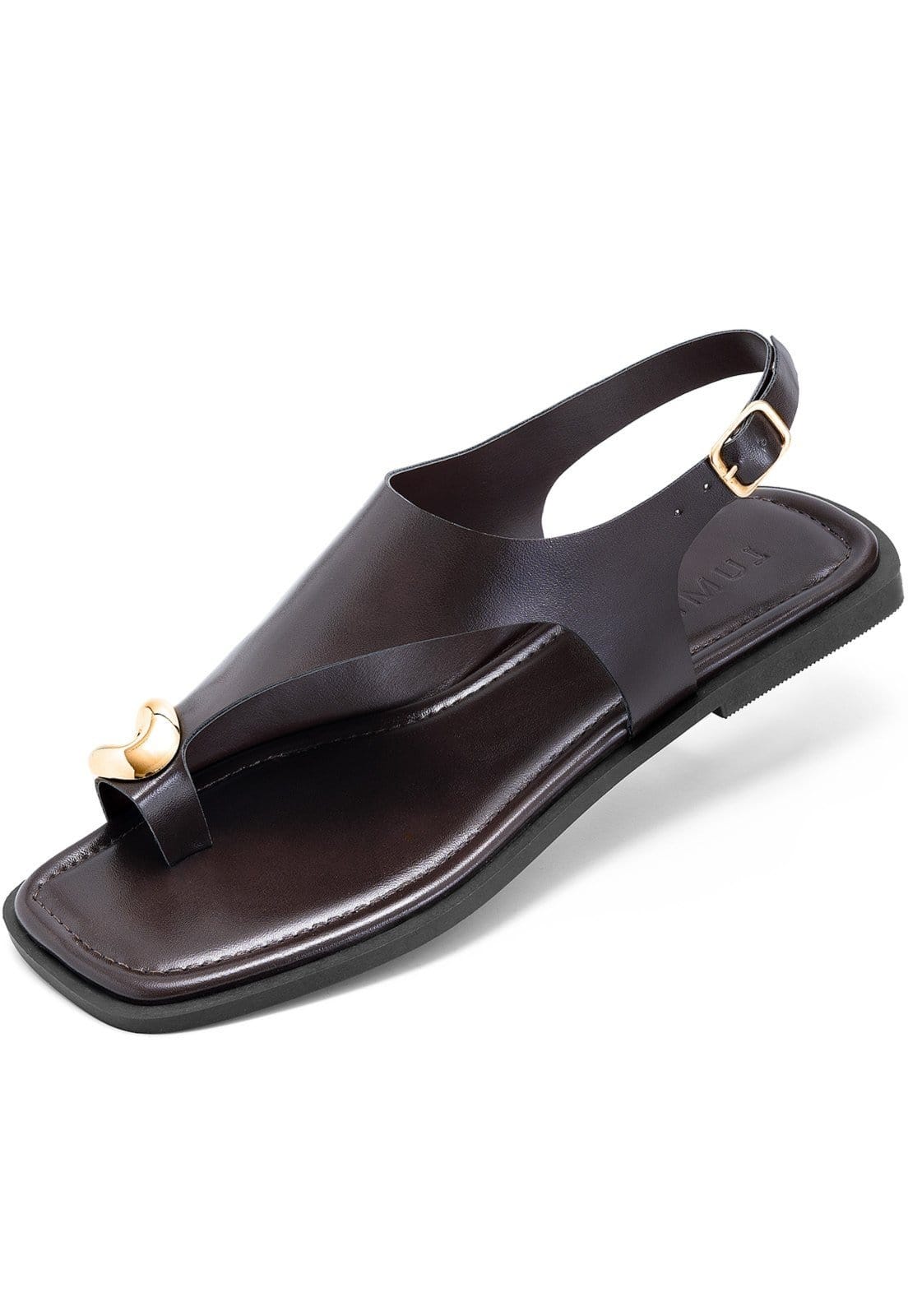 Sandália Rasteira Feminina Lumiss Enfeite Metalizado Confortável