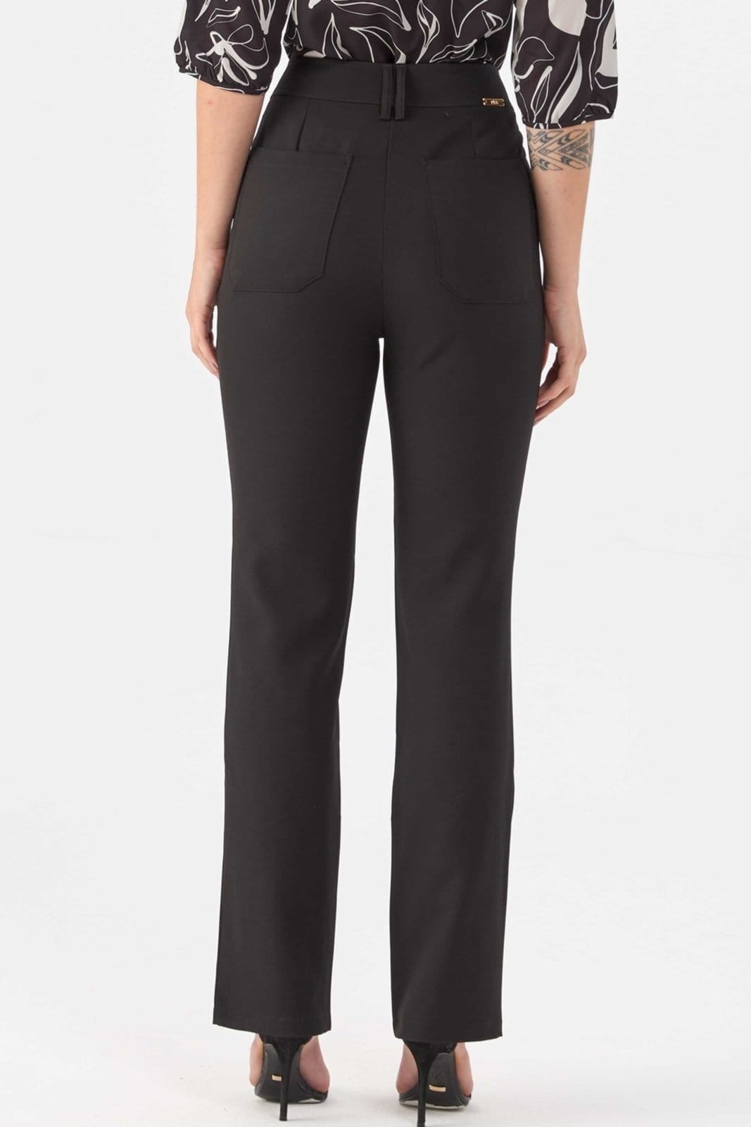 Calça PKS Alfaiataria Reta Preta