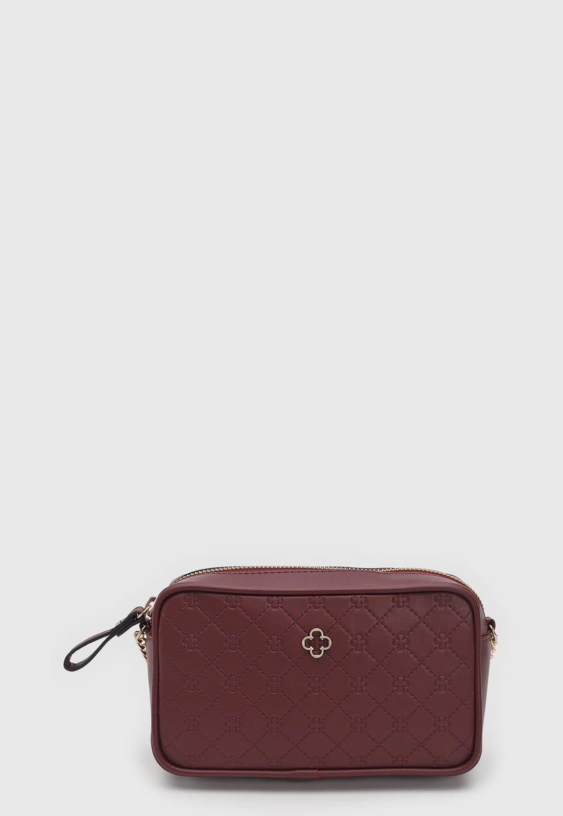 Bolsa Feminina Capodarte Matelassada Monograma Marsala