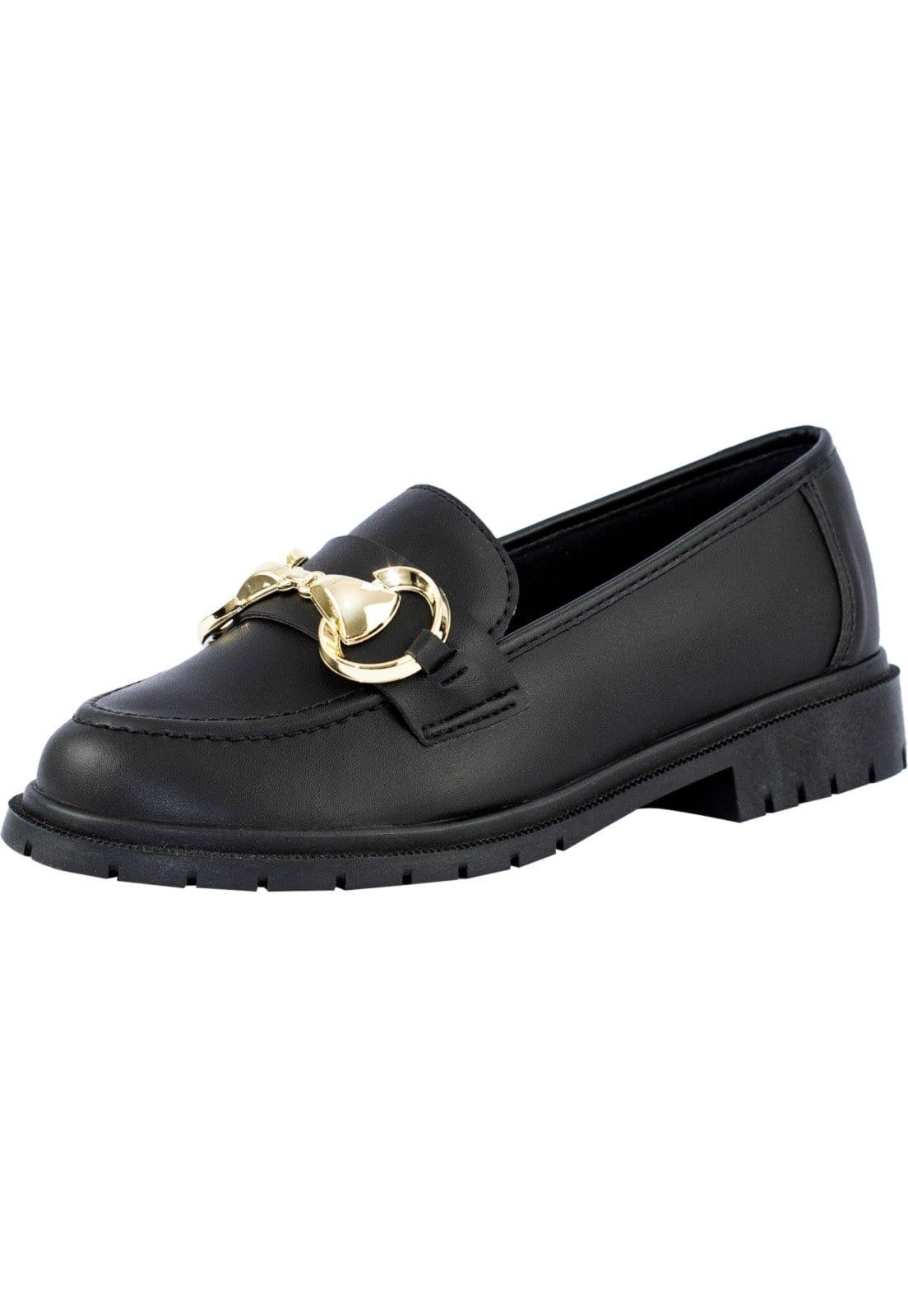 Mocassim Feminino Tratorado Boyfriend Lumiss Sapato Flat Loafer Confort