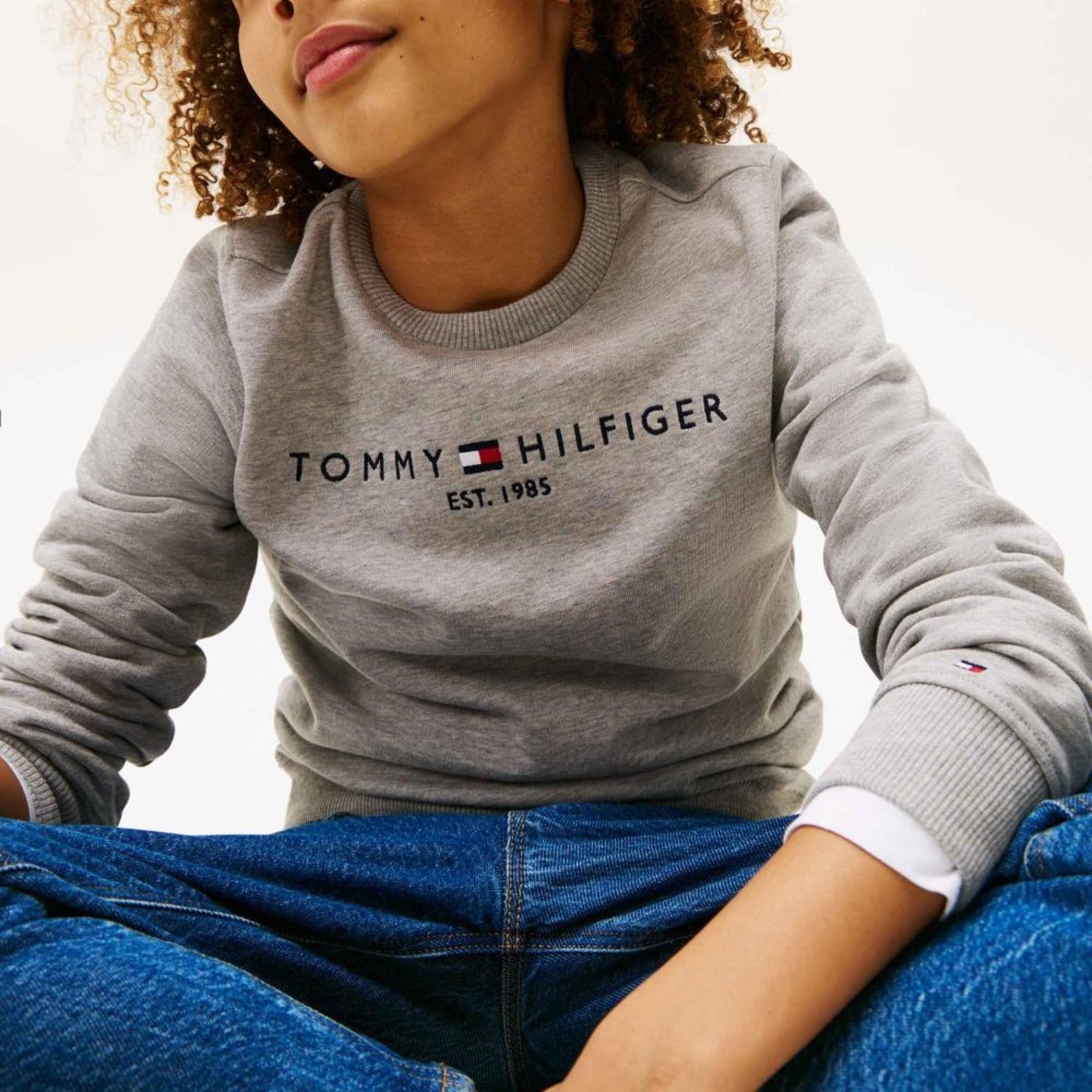 Vista 2 Moletom Clássico Tommy Hilfiger - 16 Tommy Hilfiger Kids cinza