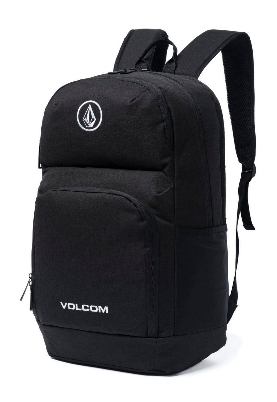 Vista 2 Mochila Volcom Casual Universitária Resistente Moderna espaçosa Volcom preto