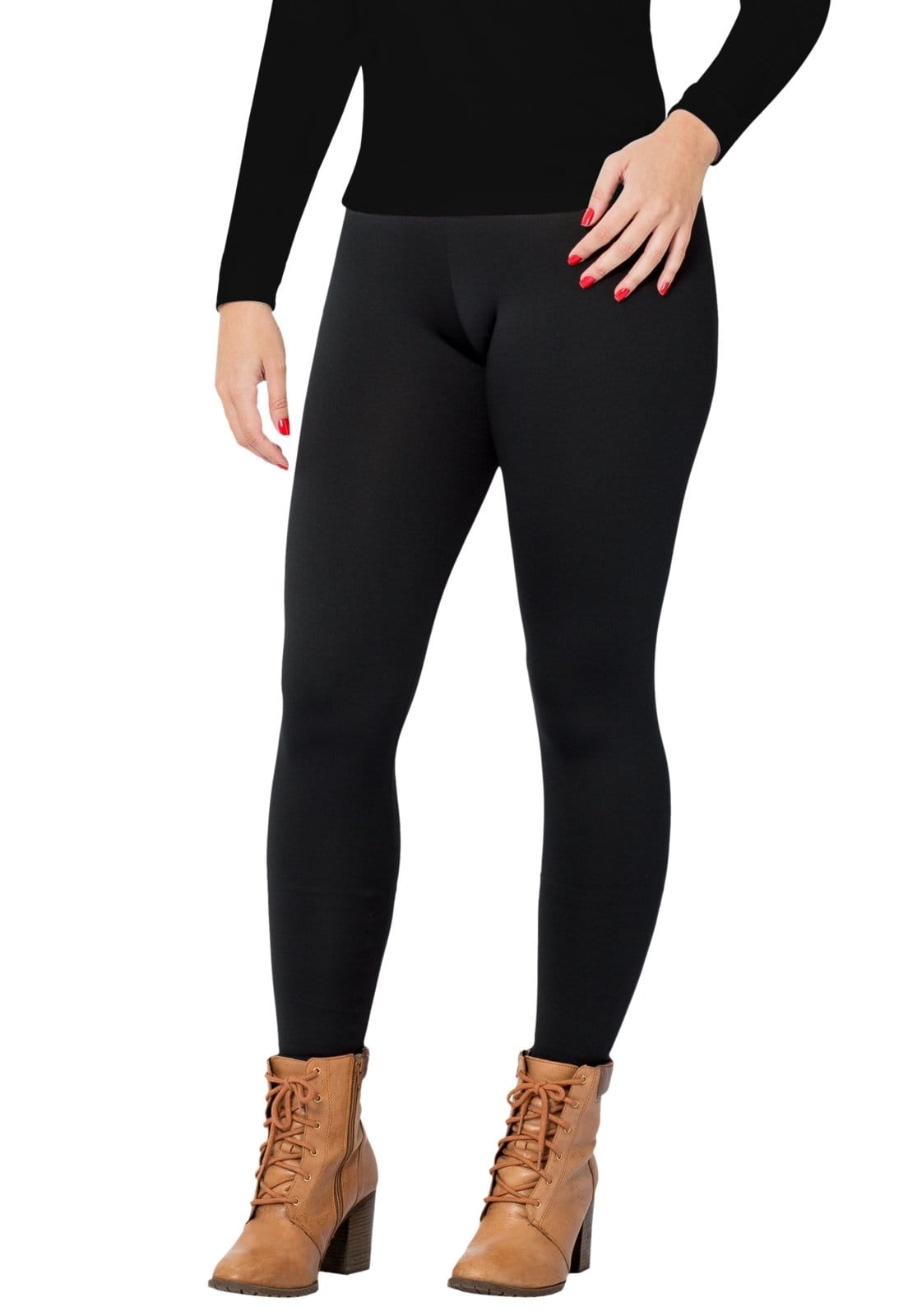 Vista 2 Calça Térmica RT Frio Extremo Feminina Segunda Pele 250g Peluciada com Fleece Inverno Viagem Neve Moto Esportes Outdoor Roupas Térmicas preto