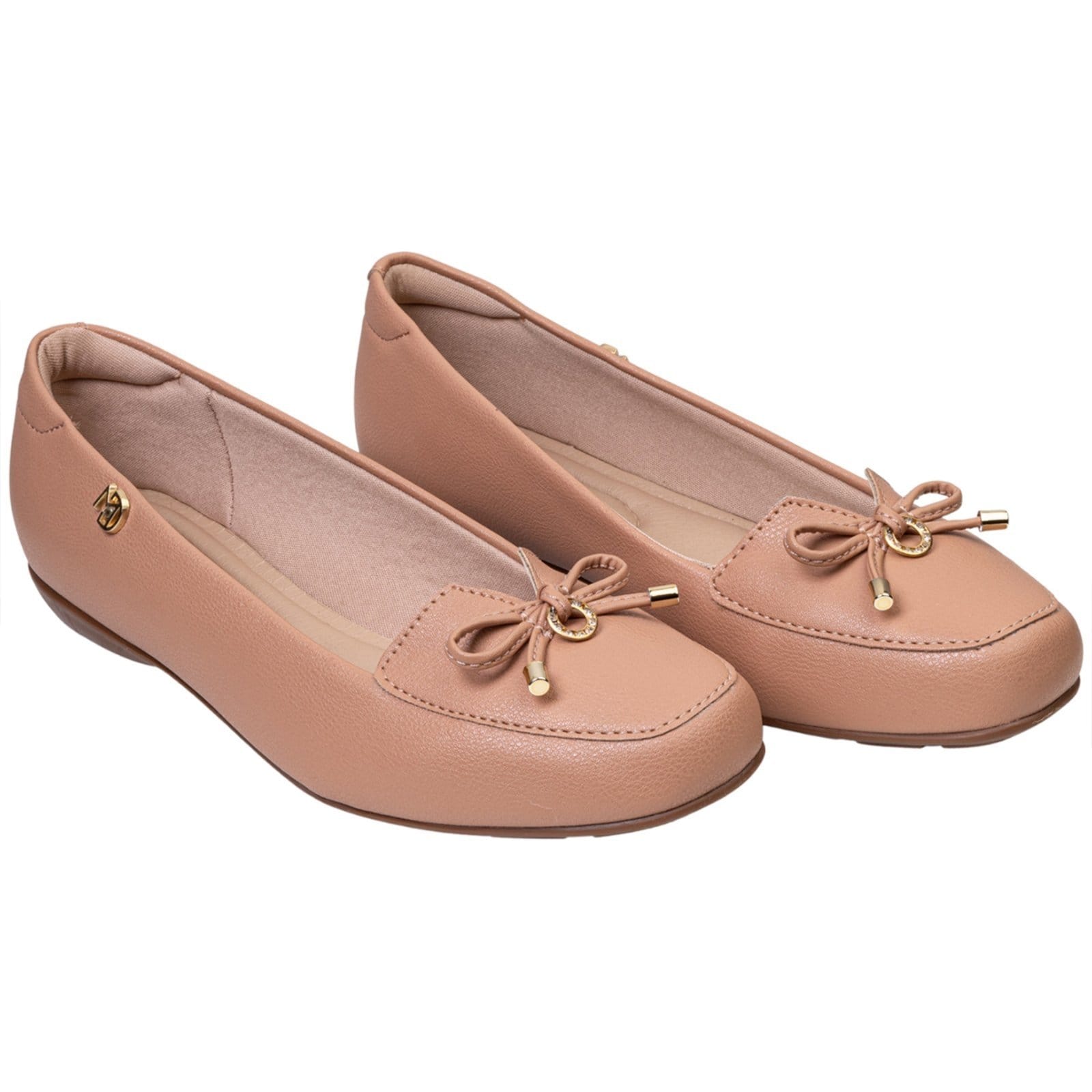 Vista 2 Sapatinha Mocassim Nature Modare Angipé nude