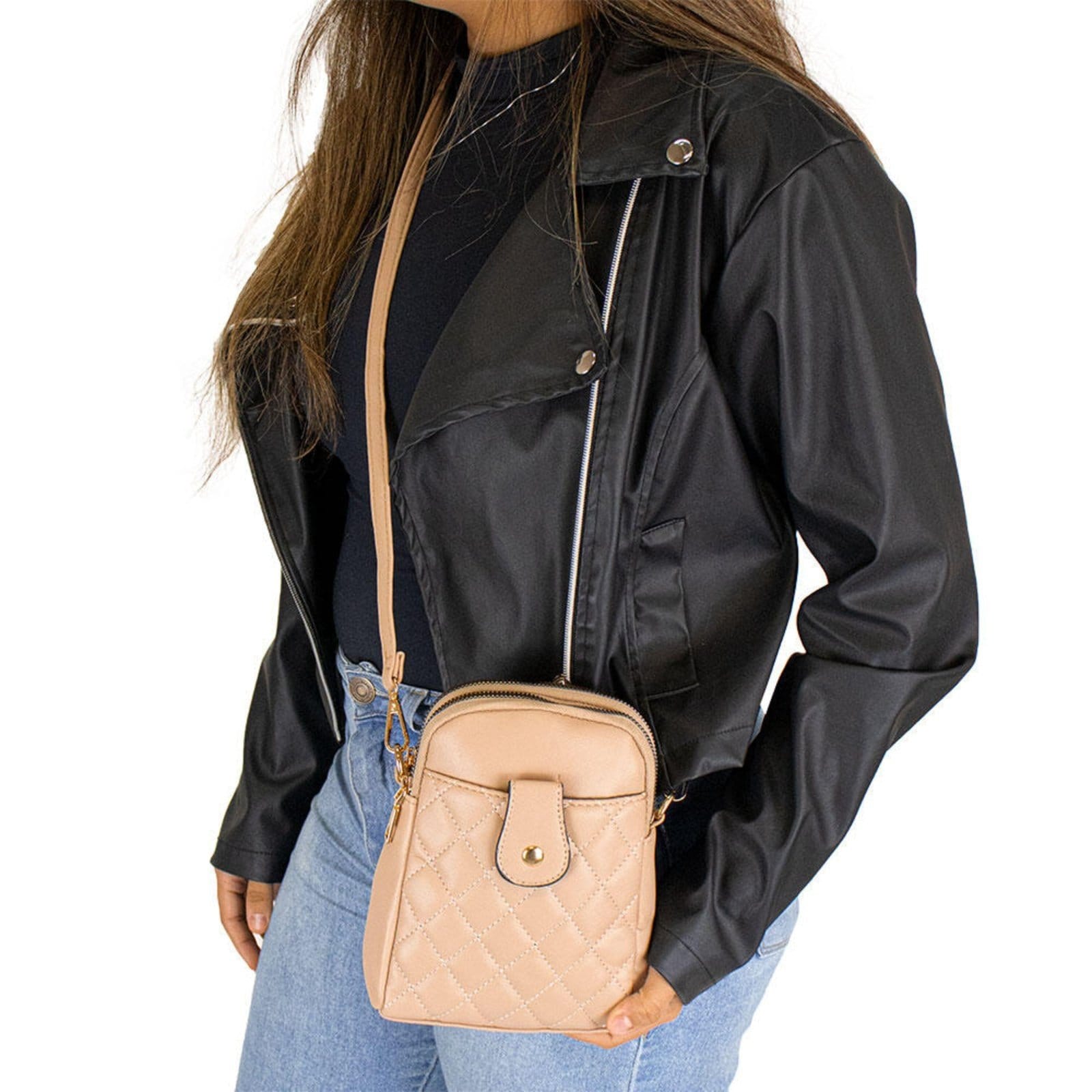 Vista 2 Bolsa Feminina Transversal Fuseco Wbft81007 A7938107 Fuseco preto