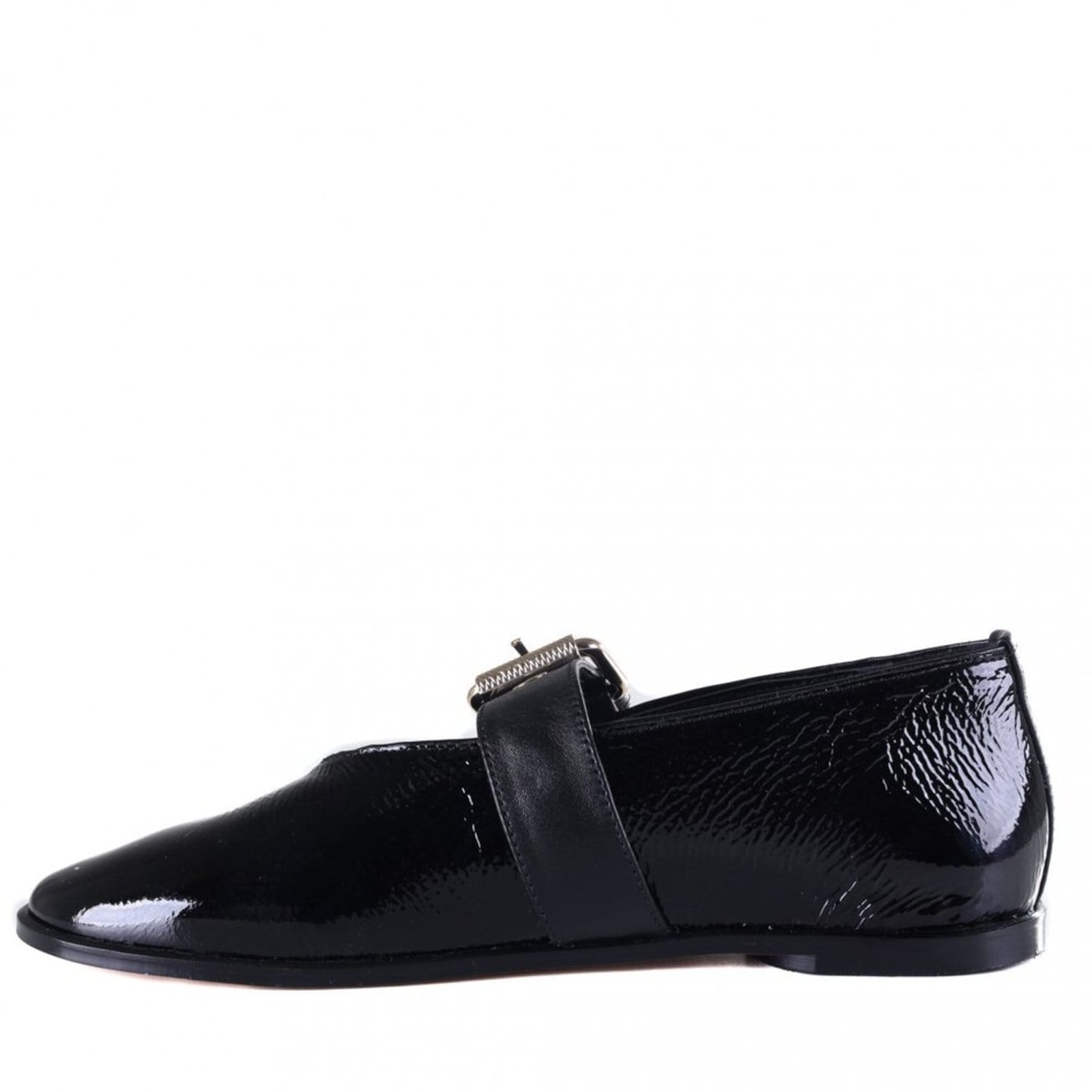 Vista 2 Sapatilha Feminina Zariff com Fivela Dourada 7560006 Zariff Zariff preto