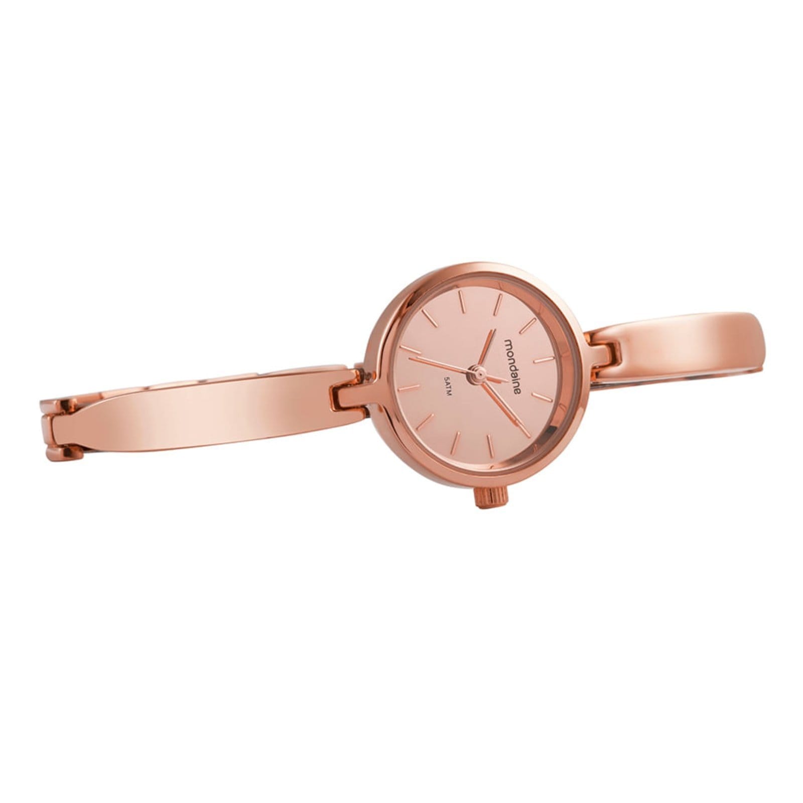 Vista 2 Relógio Feminino Bracelete Espelhado Rosé Mondaine rosa rosé