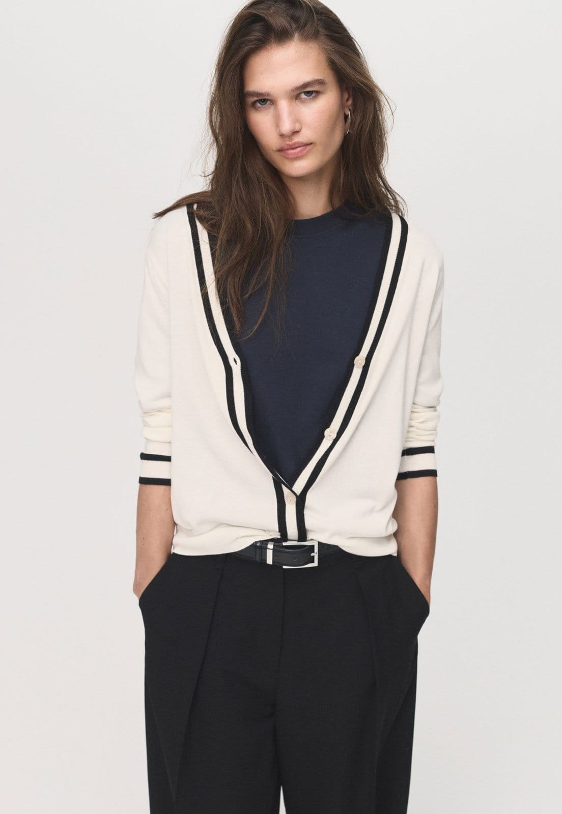 Cardigan Feminino Mango Lucco Off-White