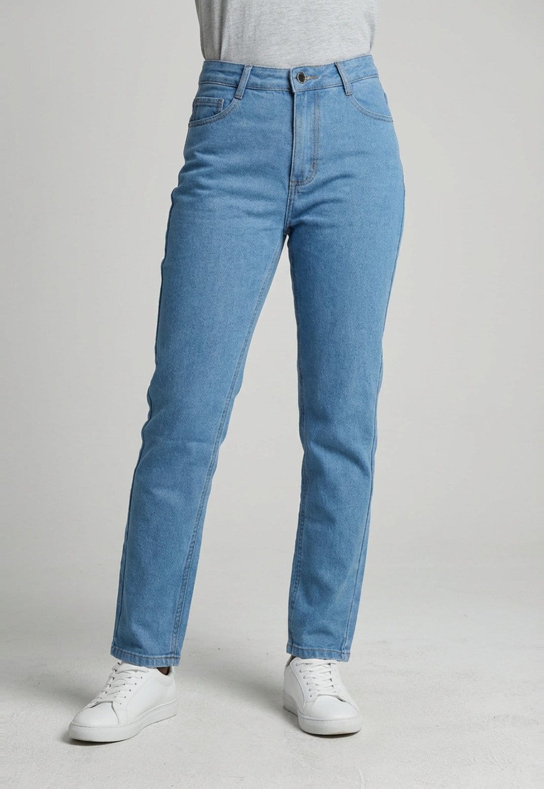 Calça Jeans Feminina Lez a Lez Reta Cintura Alta Clara