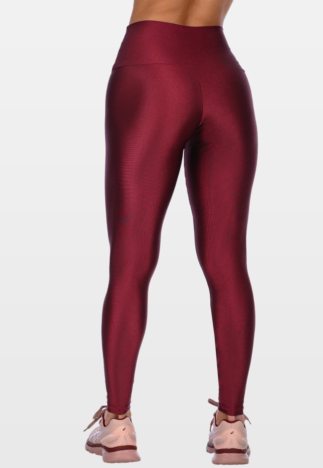 Vista 2 Calça Legging Fitness Cirrê Cós Alto Summer Soul Básica Summer Soul bordô