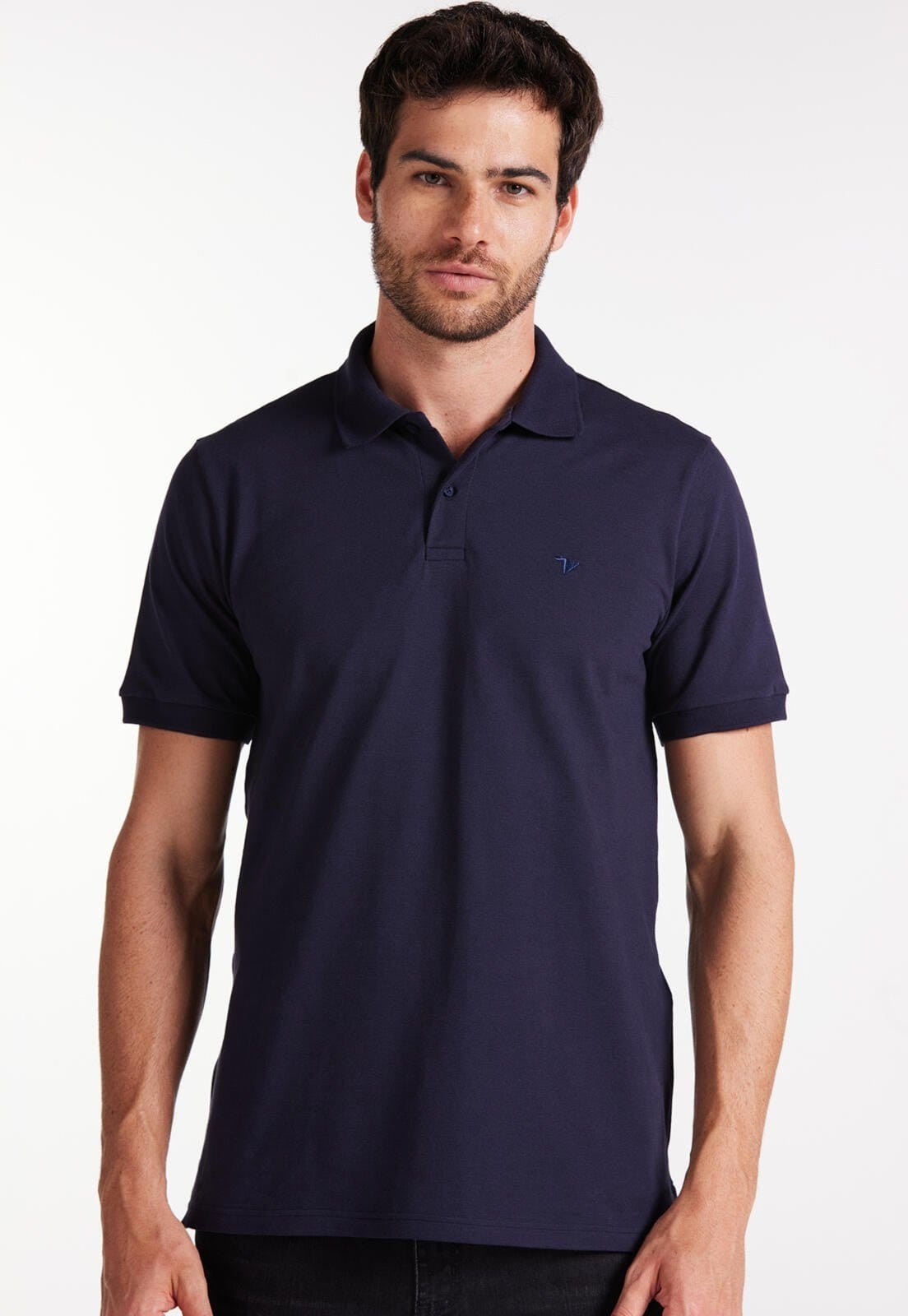 Polo Traymon Pima Slim Marinho - 2