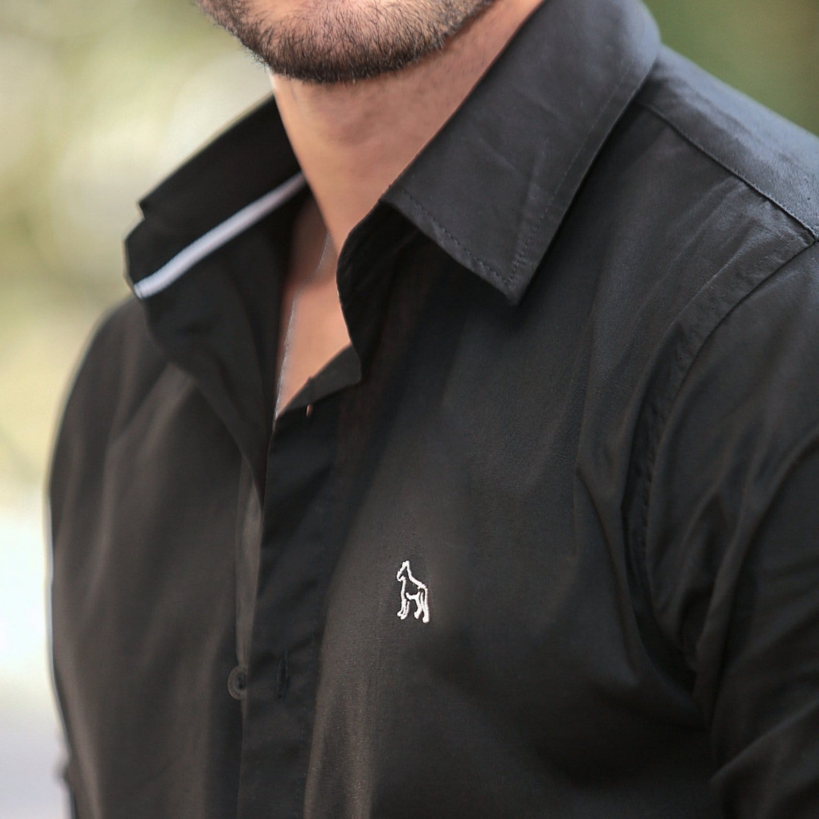 Vista 2 Camisa Tricoline Masculina Revanche Tobermory Revanche preto