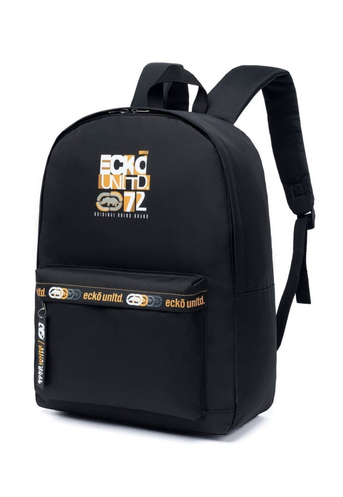 Vista 2 Mochila Ecko Masculina Preta Casual Escolar Estampa Frontal Ecko preto