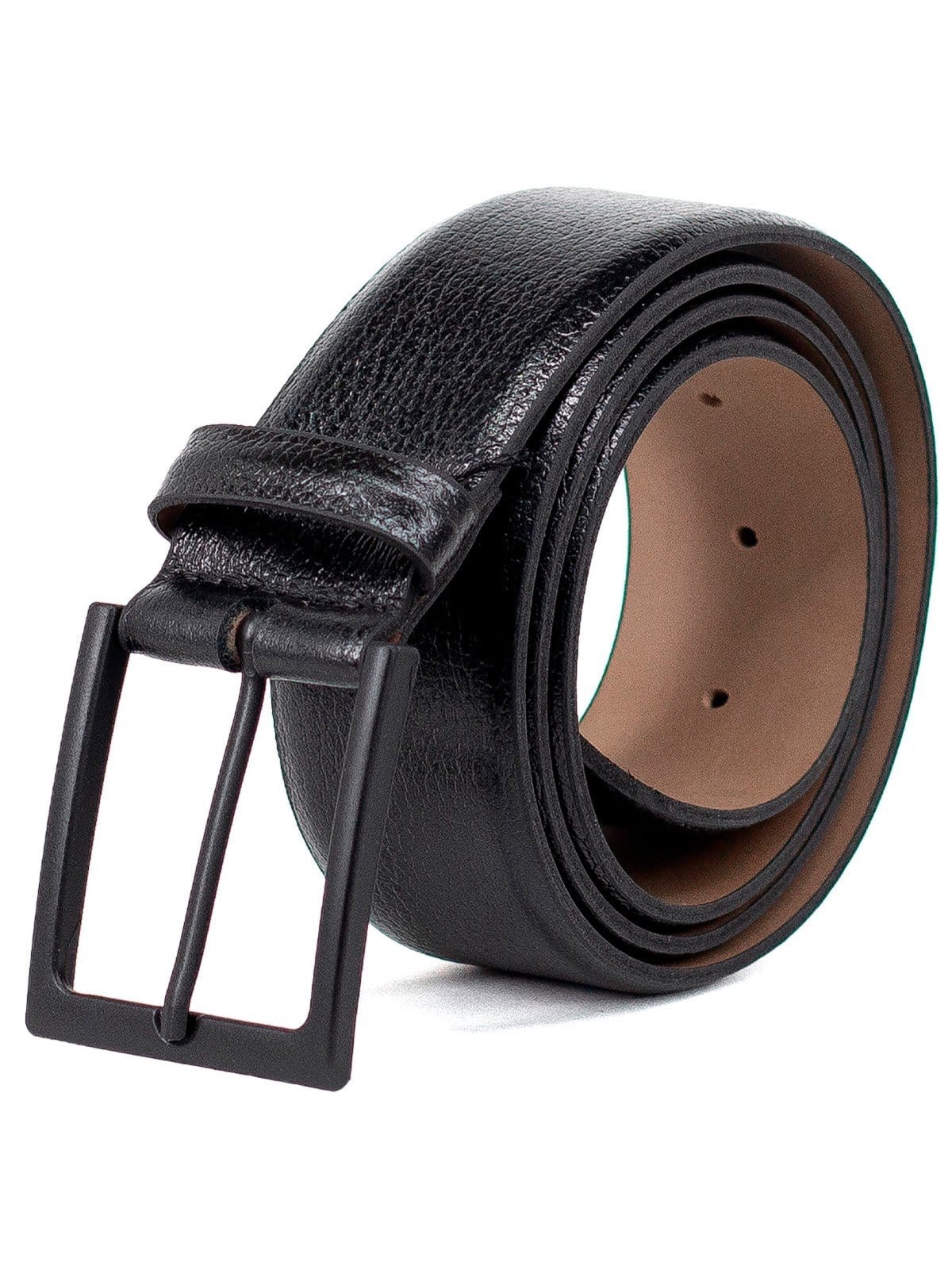 Cinto Masculino Fasolo Social Couro Legítimo Capetto Largo Confortável Fivela Preta