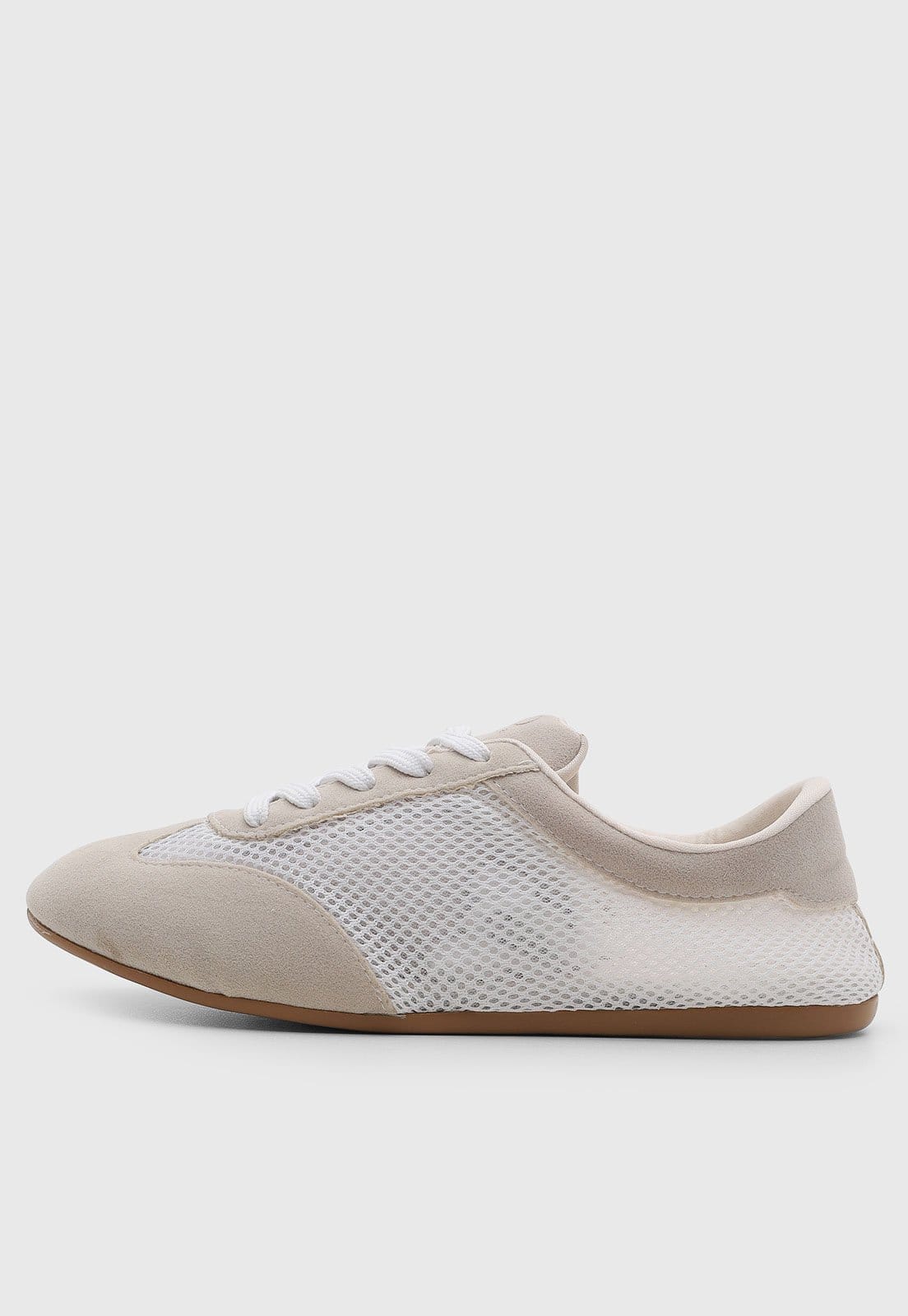 Tênis Feminino VIA UNO Mesh e Camurça Claro