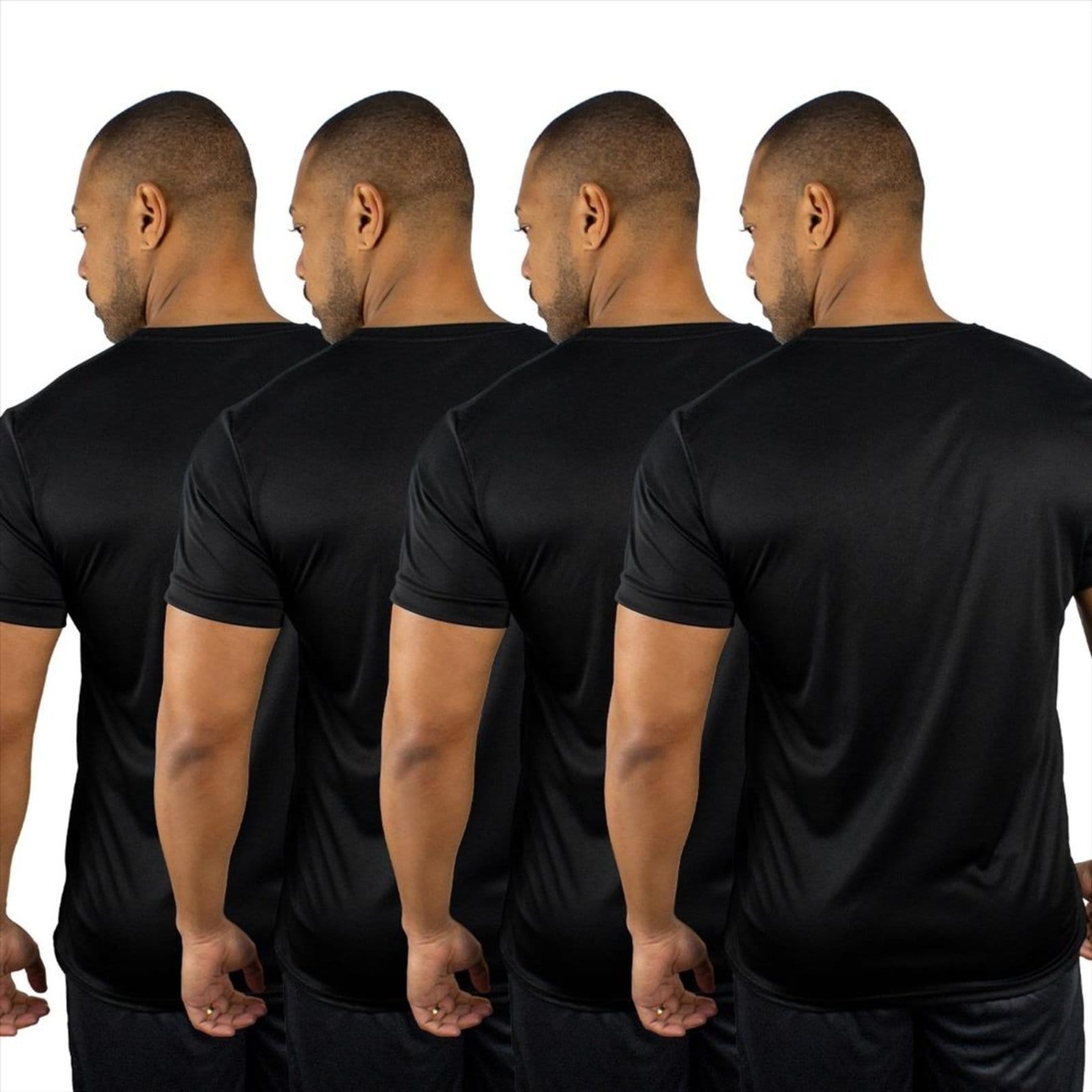 Vista 2 Kit 4 Camisetas Color Sports Masculinas Dry Basic Treino COLOR SPORTS preto