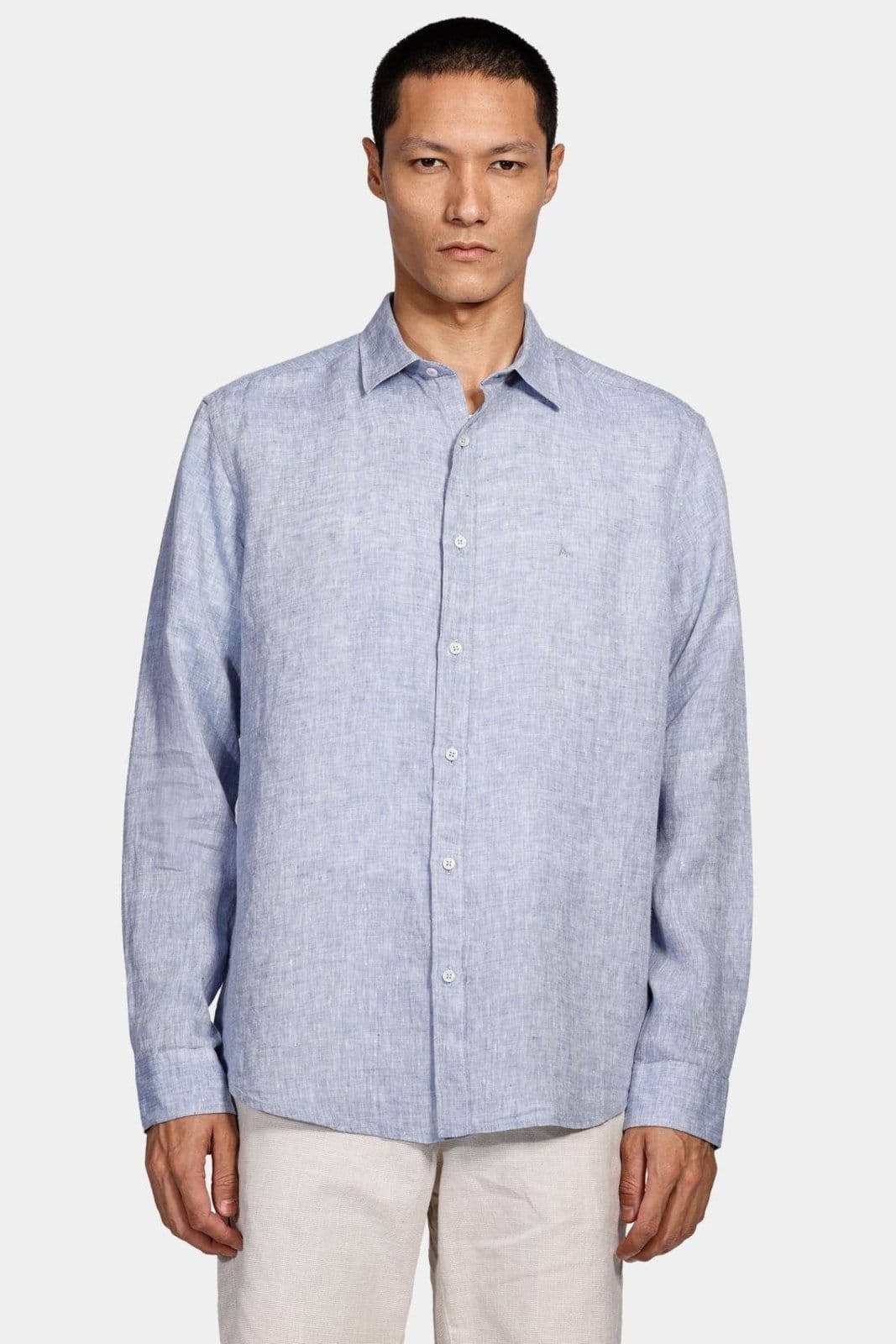 Camisa Aramis Aramis Manga Longa Move Slim em Linho Irlandês