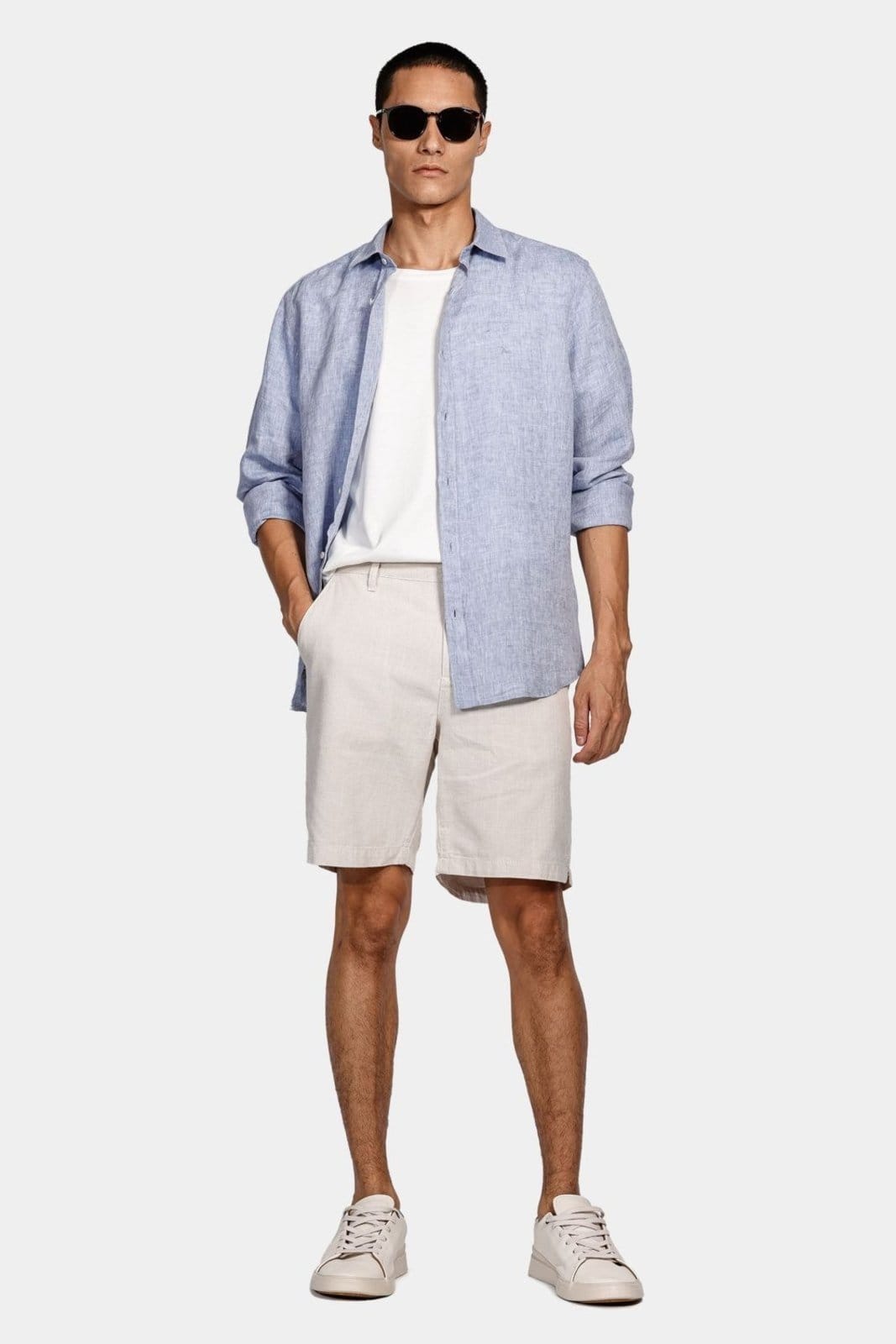 Vista 2 Camisa Aramis Aramis Manga Longa Move Slim em Linho Irlandês Aramis incolor